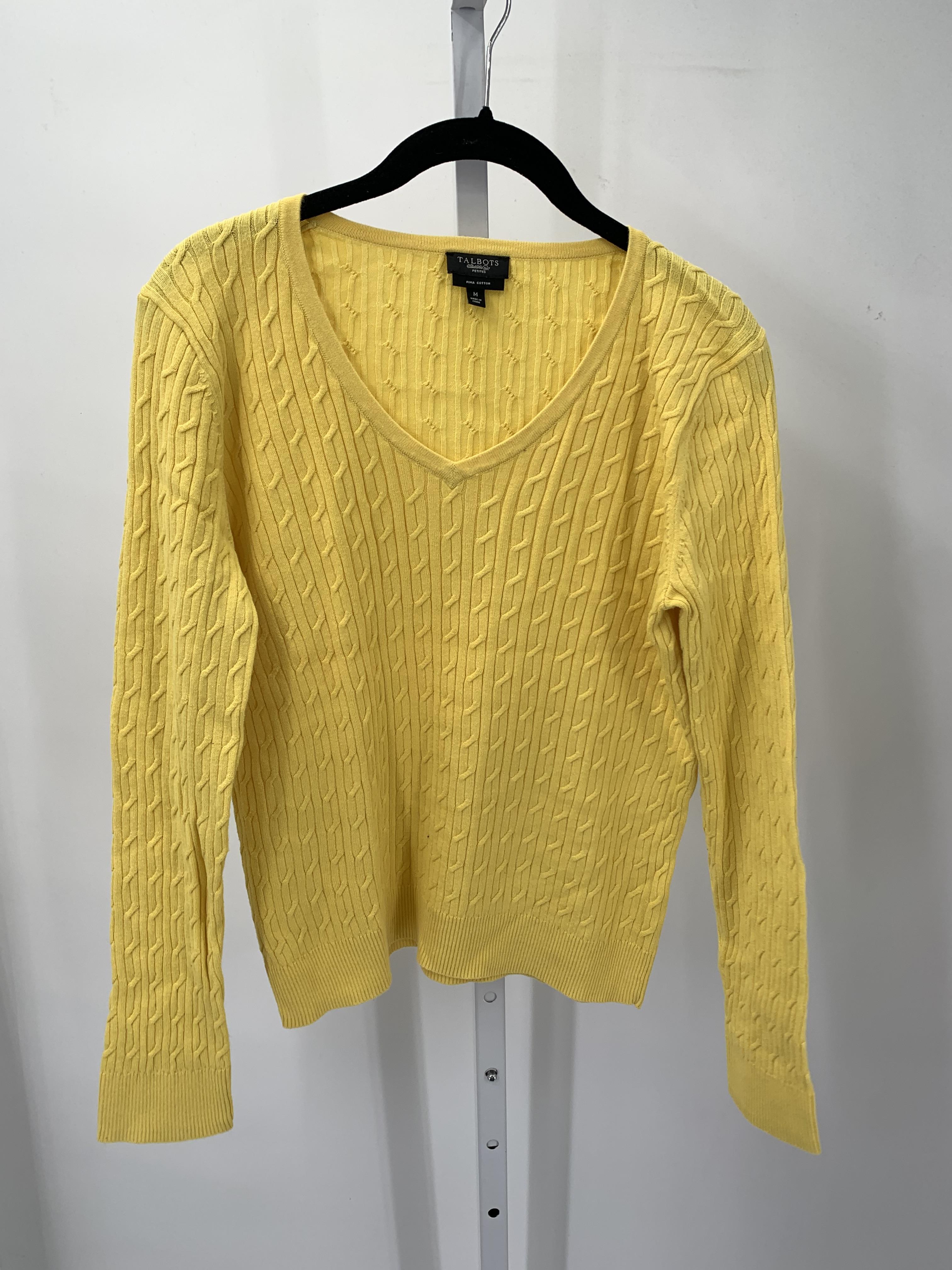 Talbots Size Medium Petite Petite Long Slv Sweater