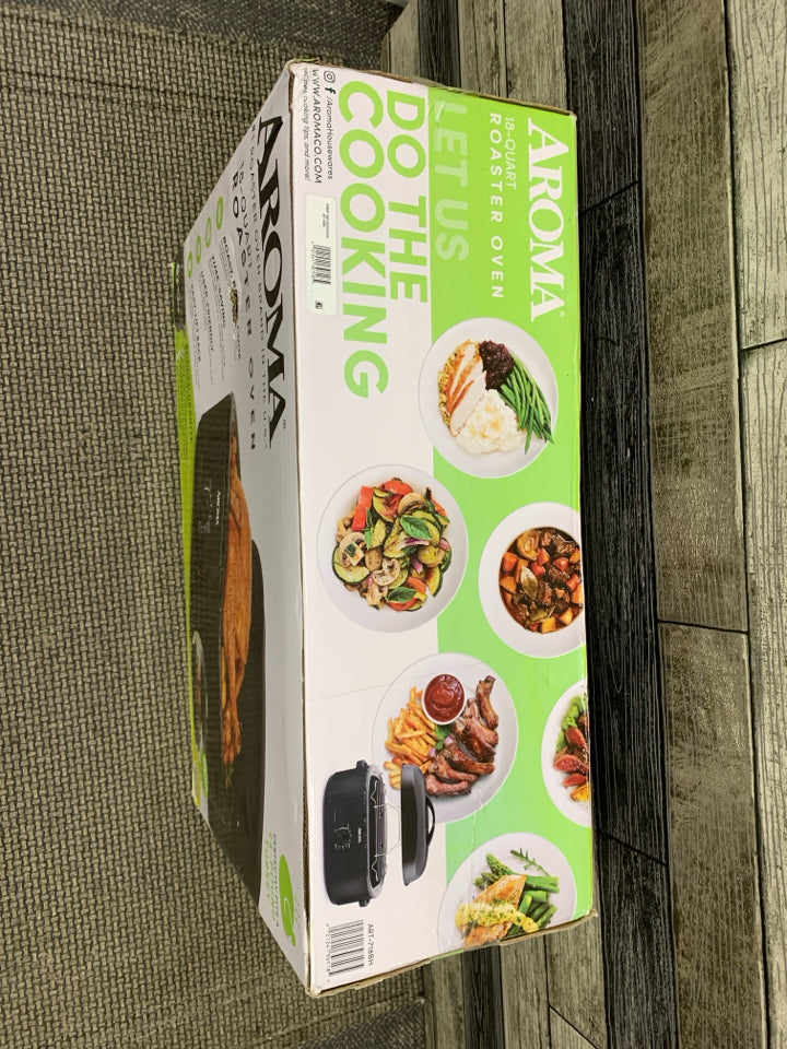 NIB AROMA ROASTER OVEN.