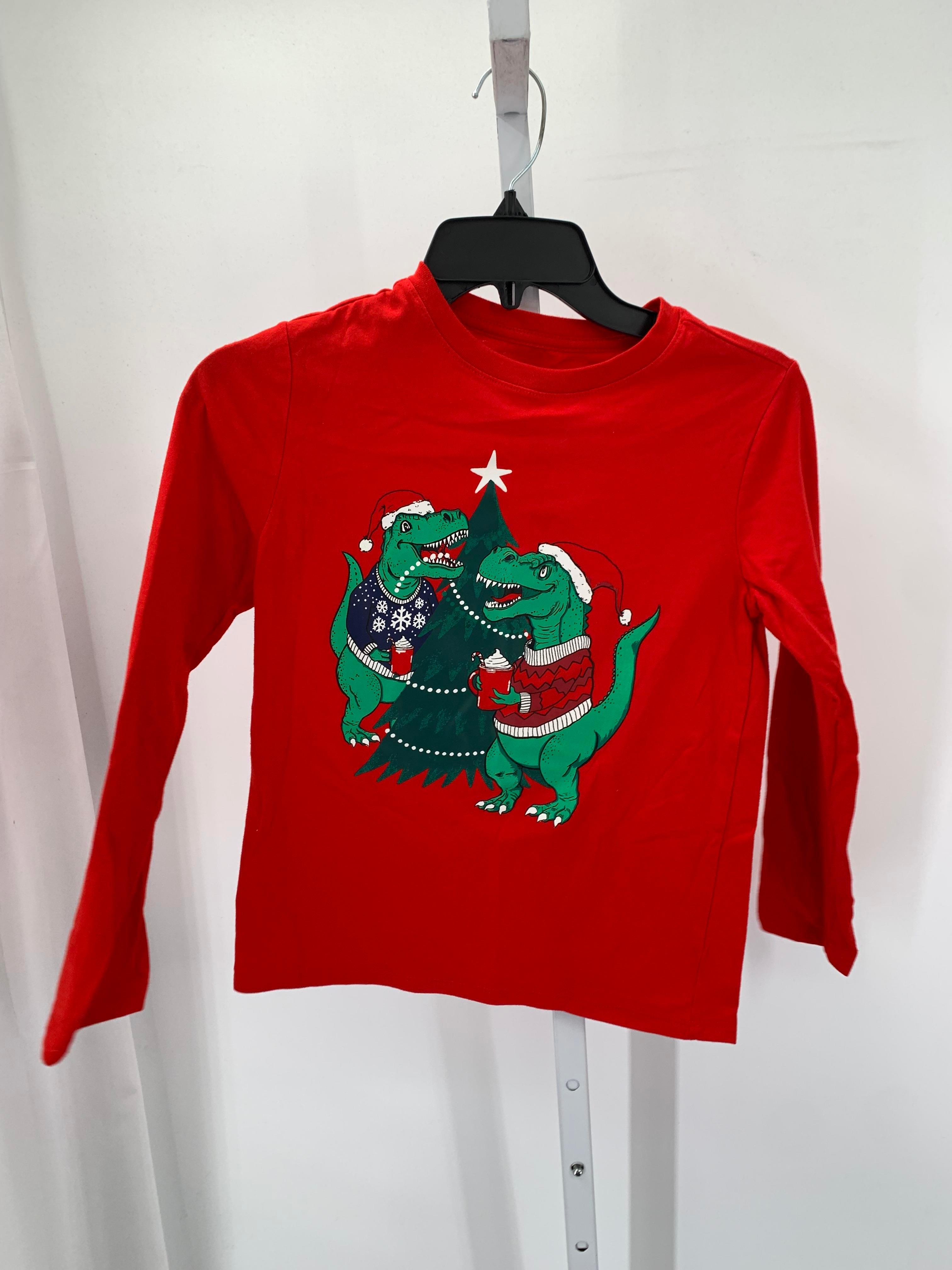 LONG SLV SHIRT DINOS XMAS TREE