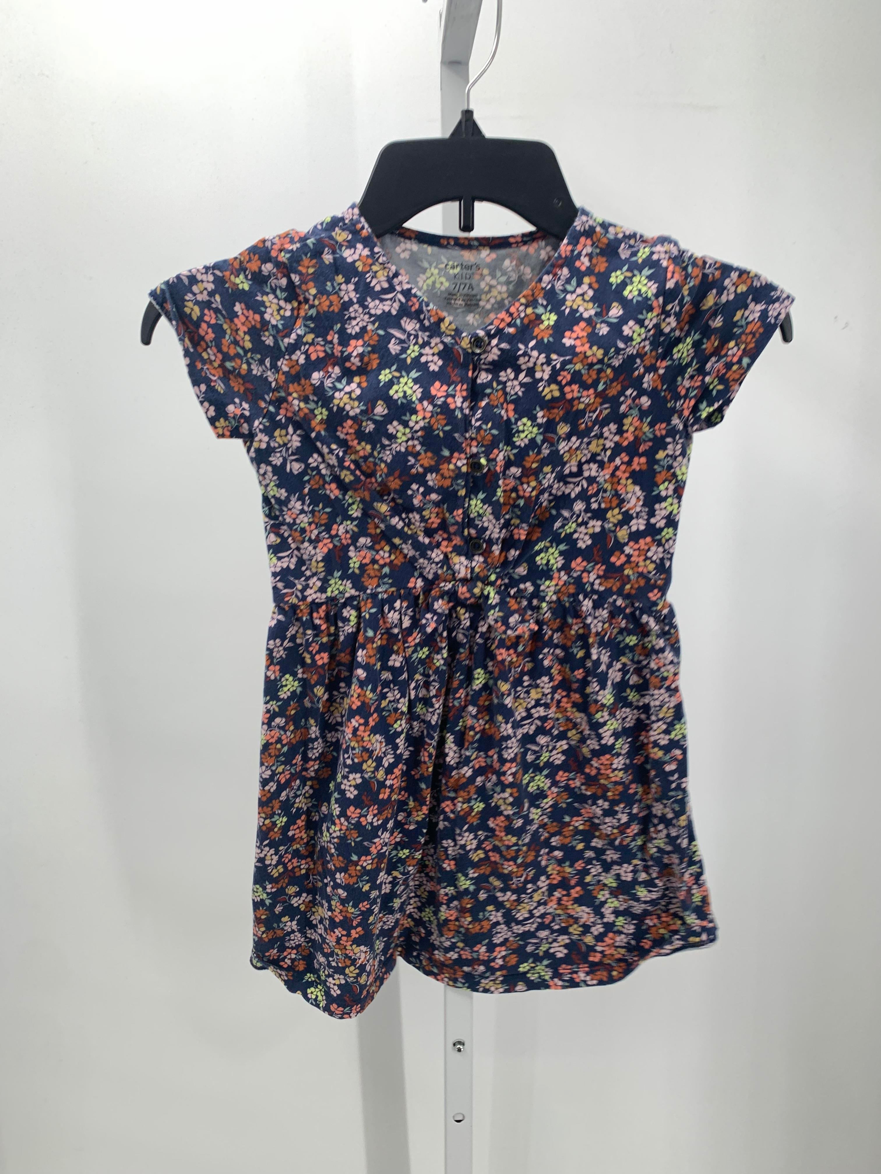 Carters Size 7 Girls Short Sleeve Dress