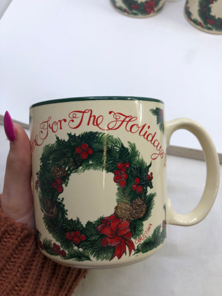 5 "HOME FOR THE HOLIDAYS" MUG.
