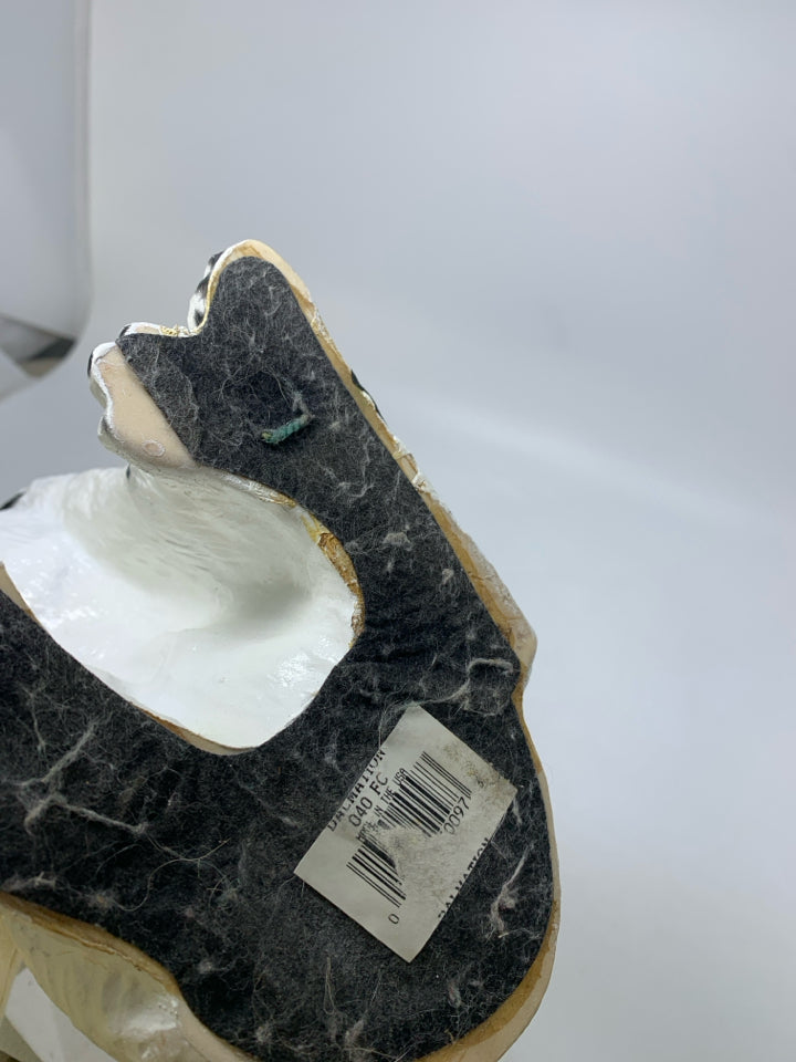 RESIN SITTING DALMATIAN DOG.