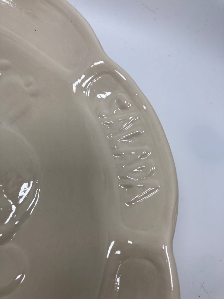 PASTA/SALAD STONEWARE SRVG BOWL.