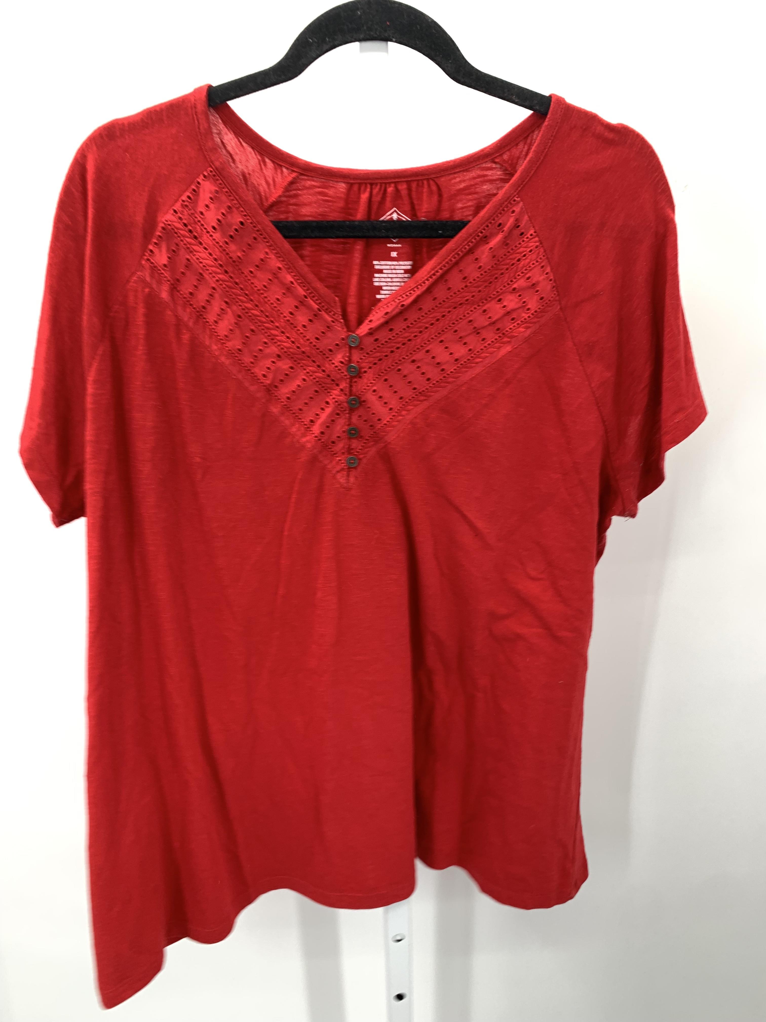 St. Johns Bay Size 1X Womens Short Sleeve Shirt