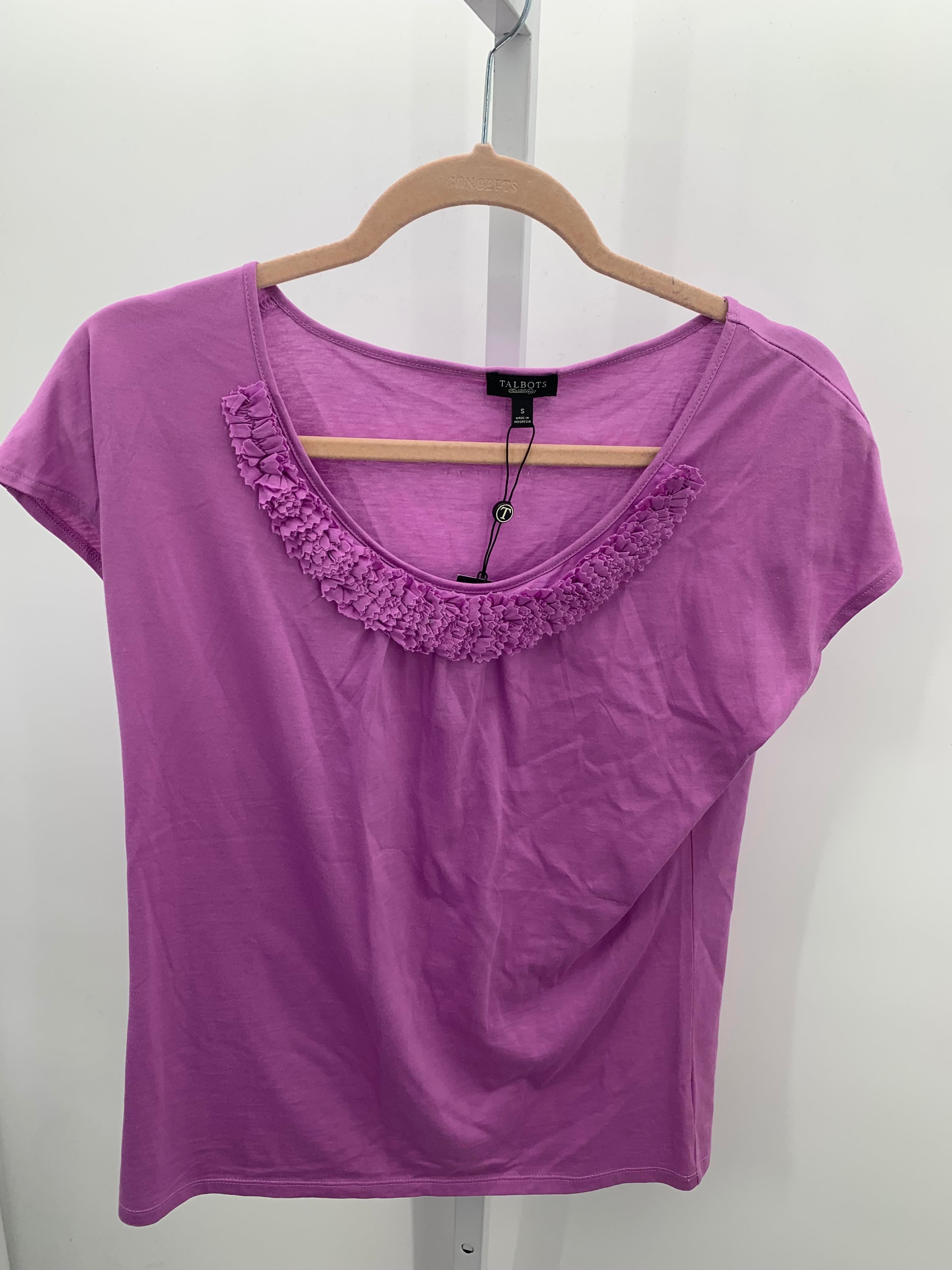 Talbots Size Small Misses Short Sleeve Shirt