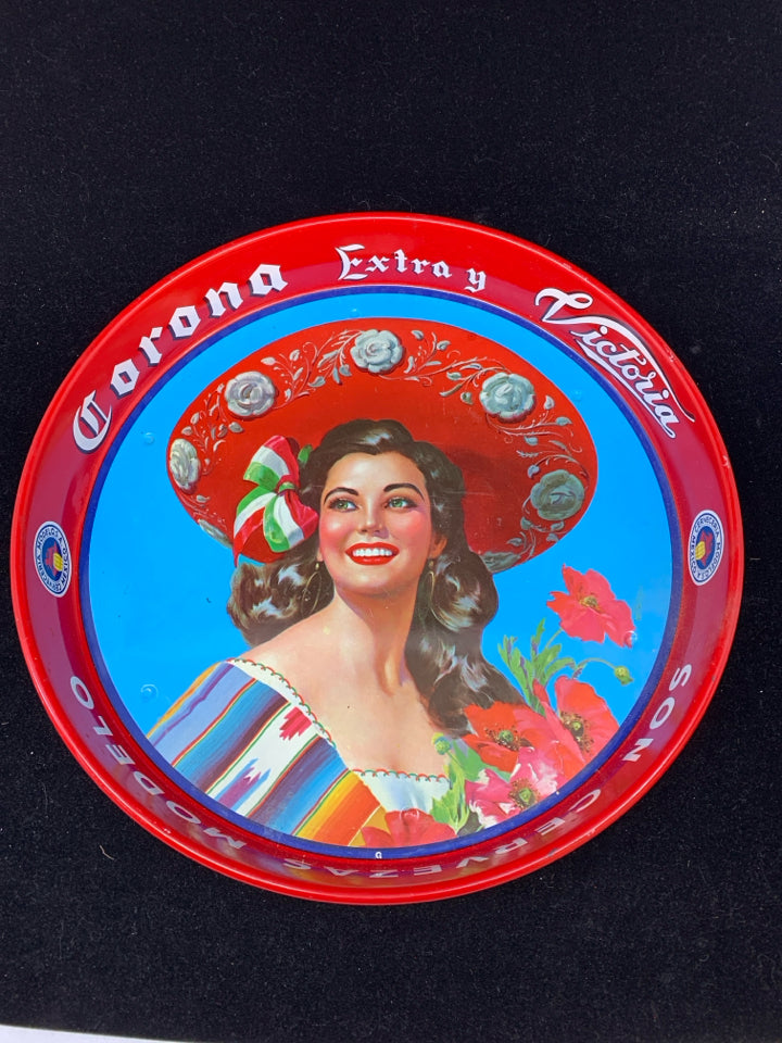 CORONA EXTRA METAL TRAY.