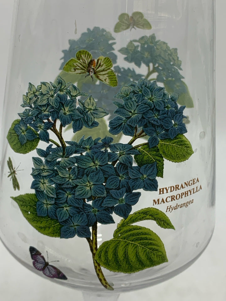 4 PORTMEIRION WINE GLASSES.