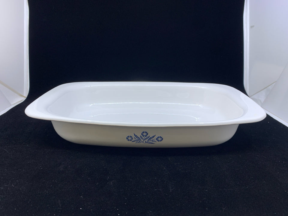 CORNING WARE CORNFLOWER BLUE ROASTER PAN.