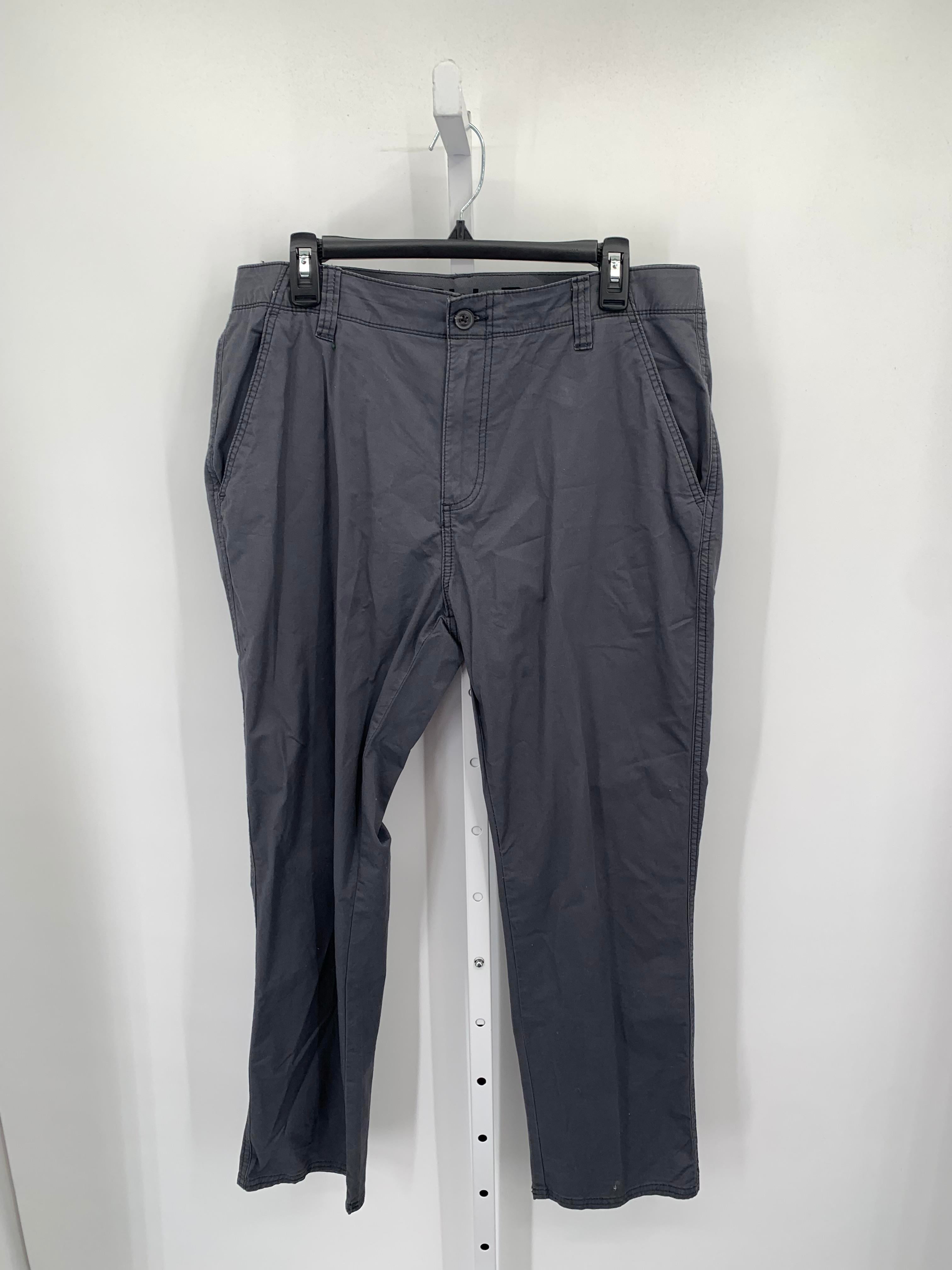 BLUE/GREY REGULAR FIT PANTS.