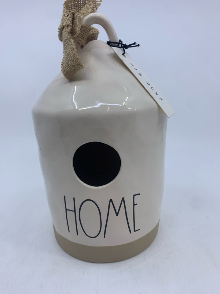 RAE DUNN "HOME" BIRDHOUSE.