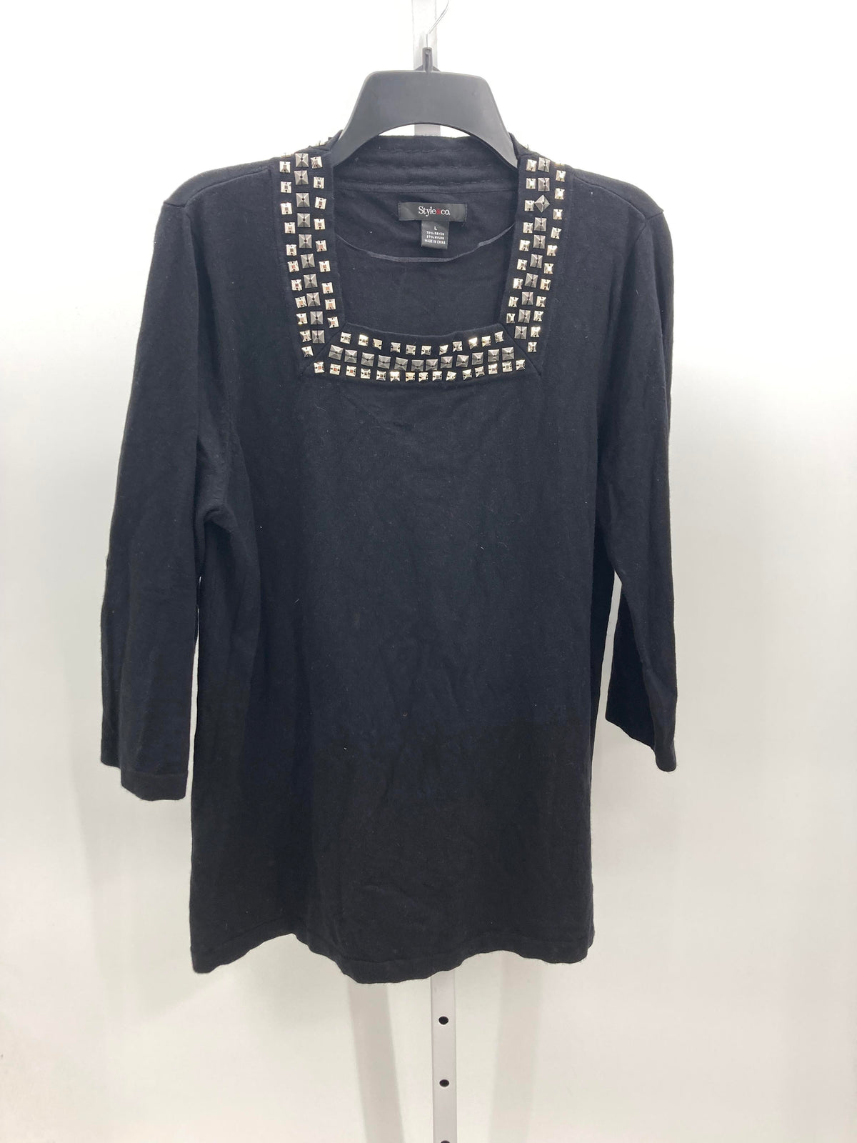 Style & Co. Size Large Misses 3/4 Sleeve Shirt