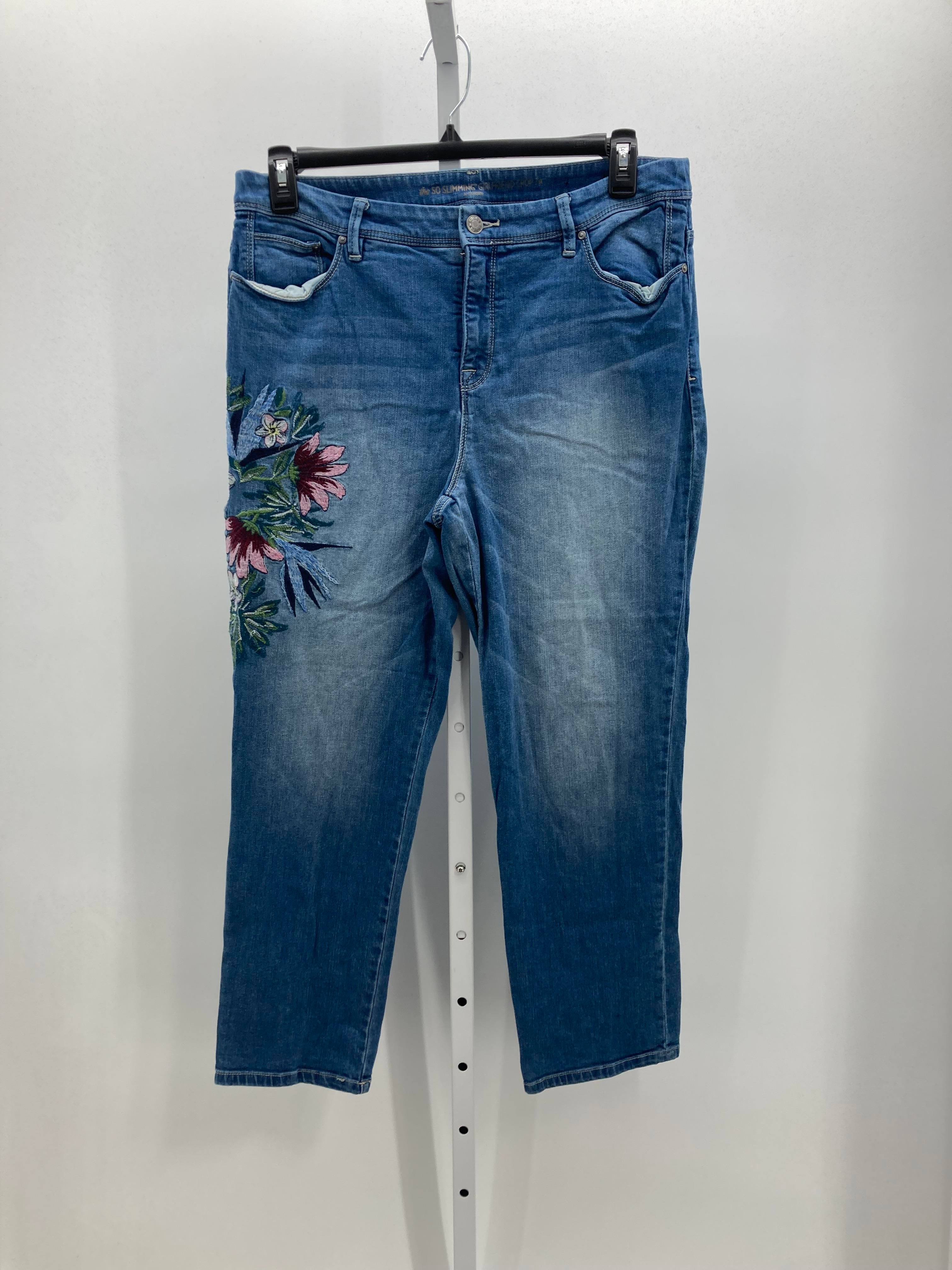 Chico's Size 12 Misses Cropped Jeans