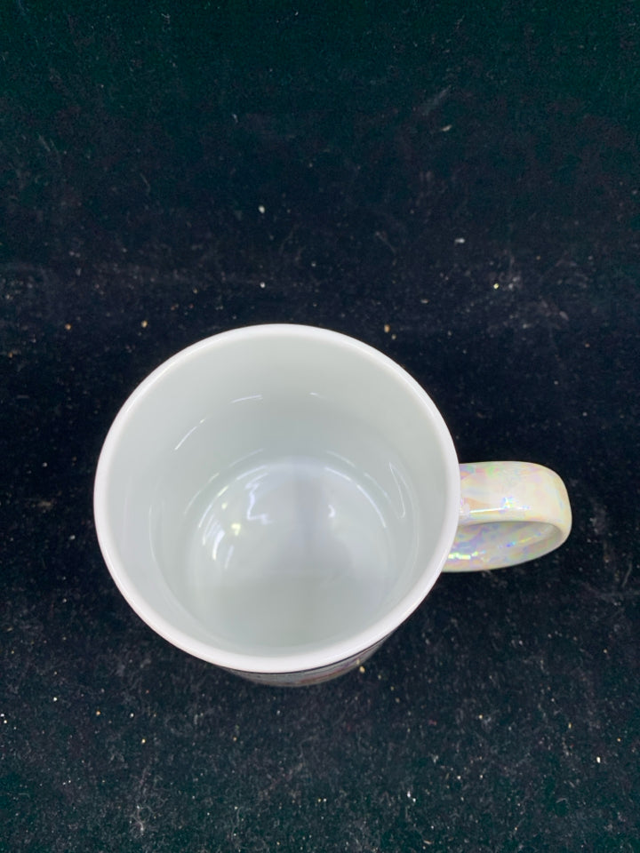 IRIDESCENT ROCKPORT MA MUG.