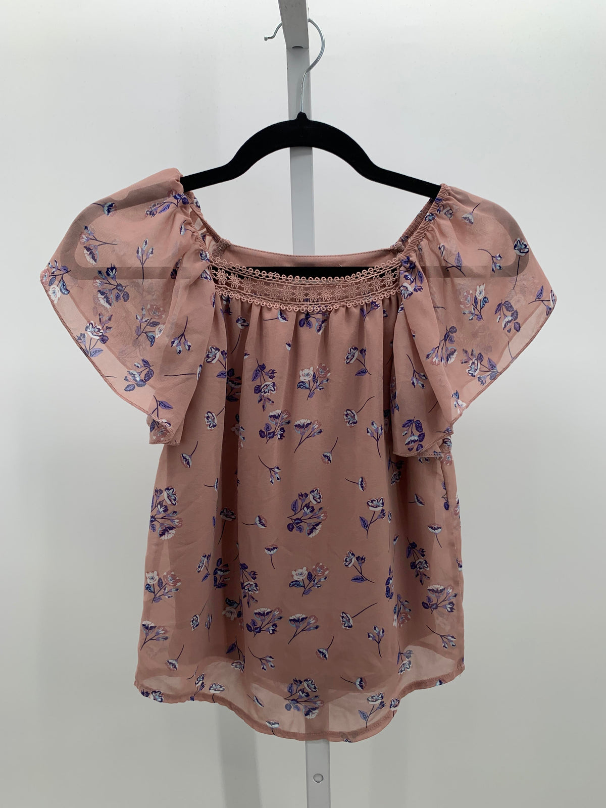 Beautees Size 10 Girls Short Sleeve Shirt