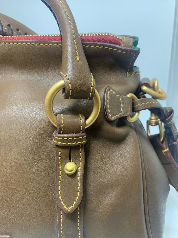 Dooney & Bourke Leather Elephant  Florentine Satchel Bag