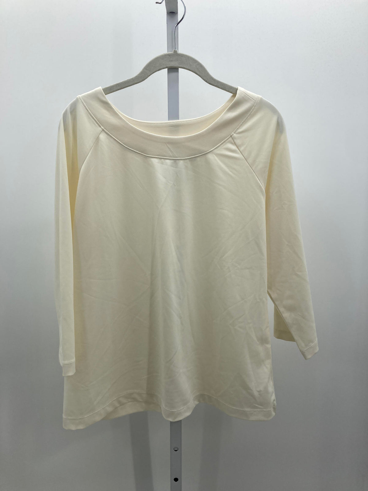 Susan Graver Size Large Misses 3/4 Sleeve Shirt