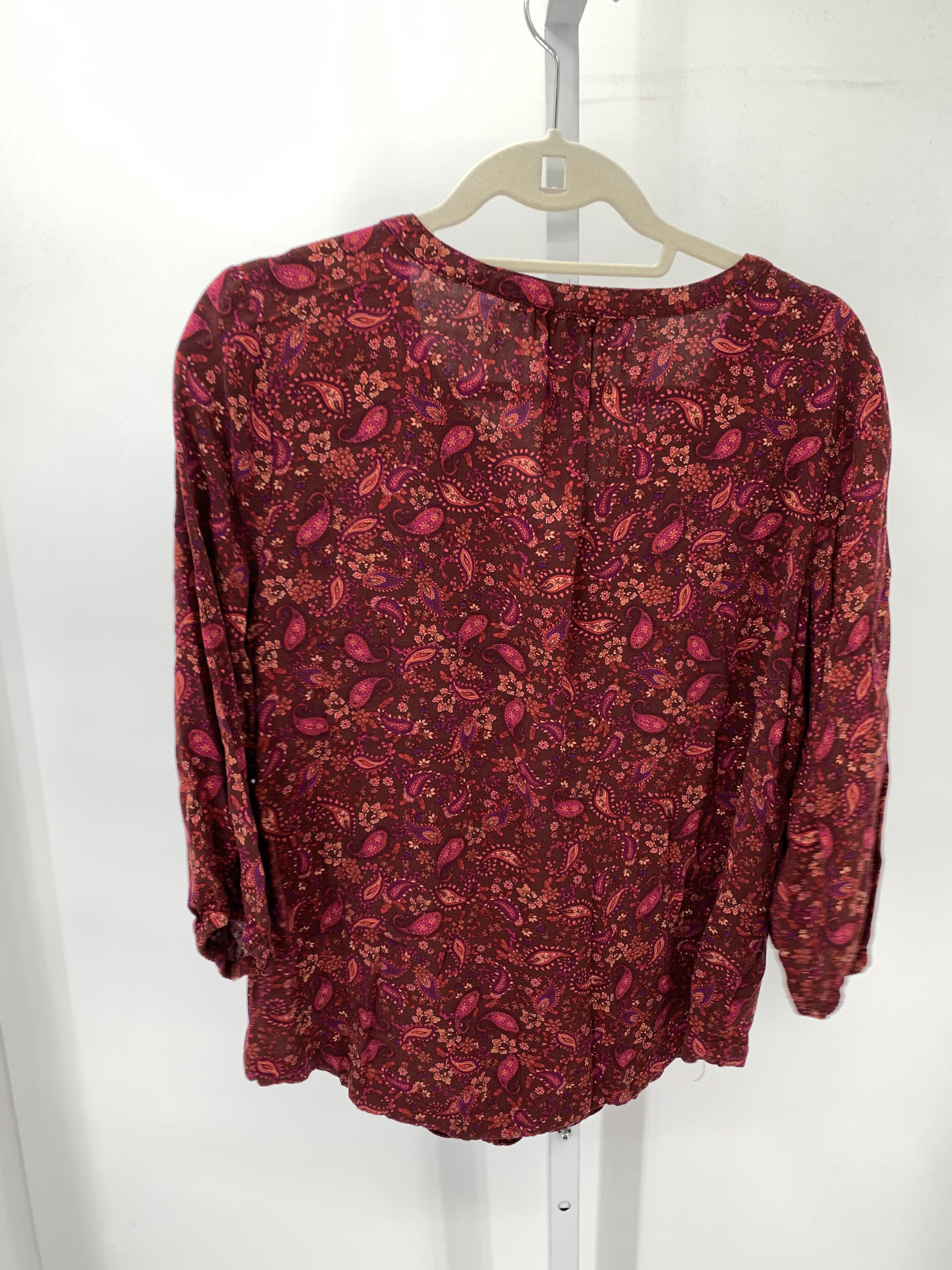Croft & Barrow Size Large Petite Petite 3/4 Sleeve Shirt