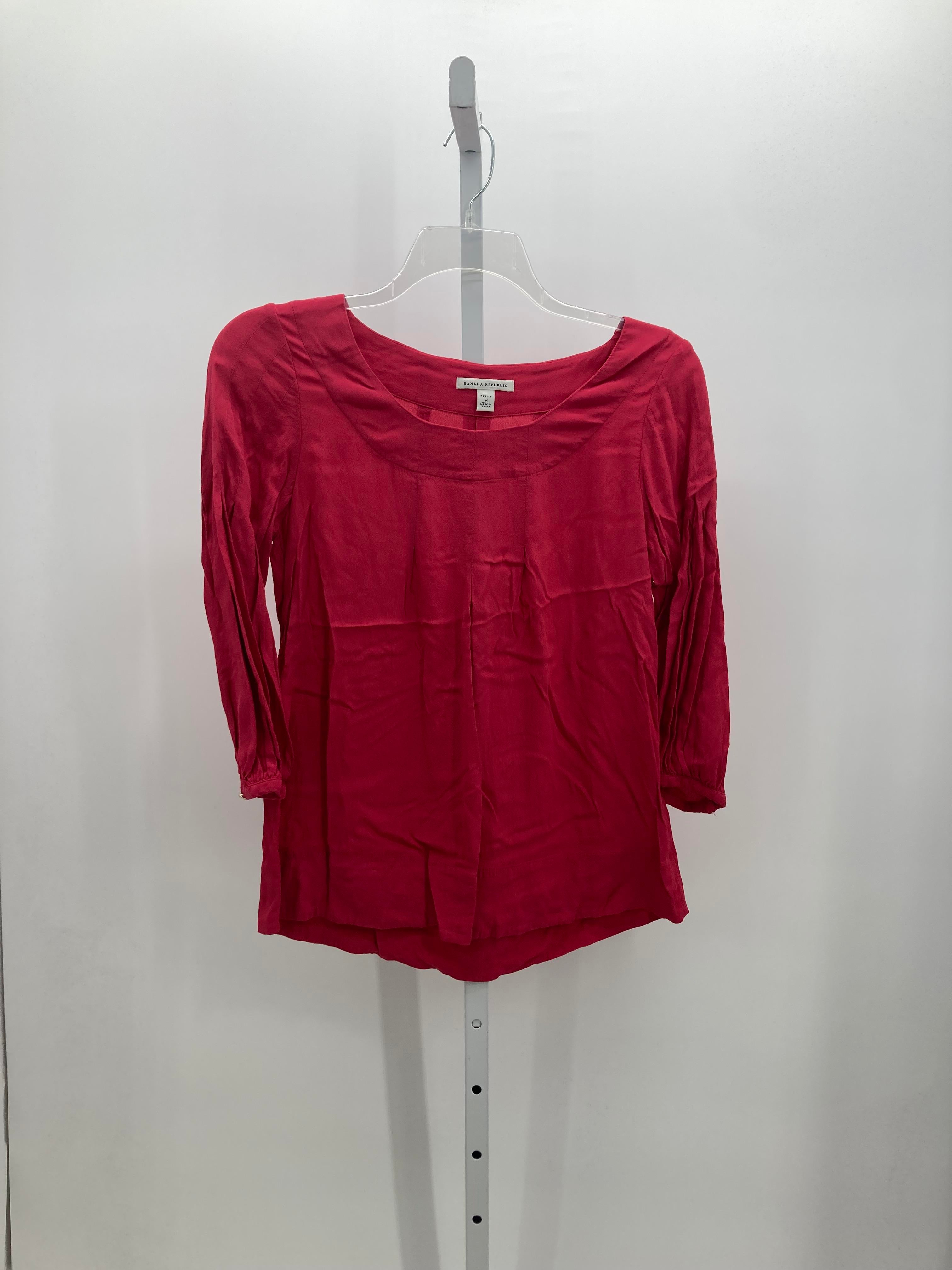 Banana Republic Size Medium Petite Petite 3/4 Sleeve Shirt