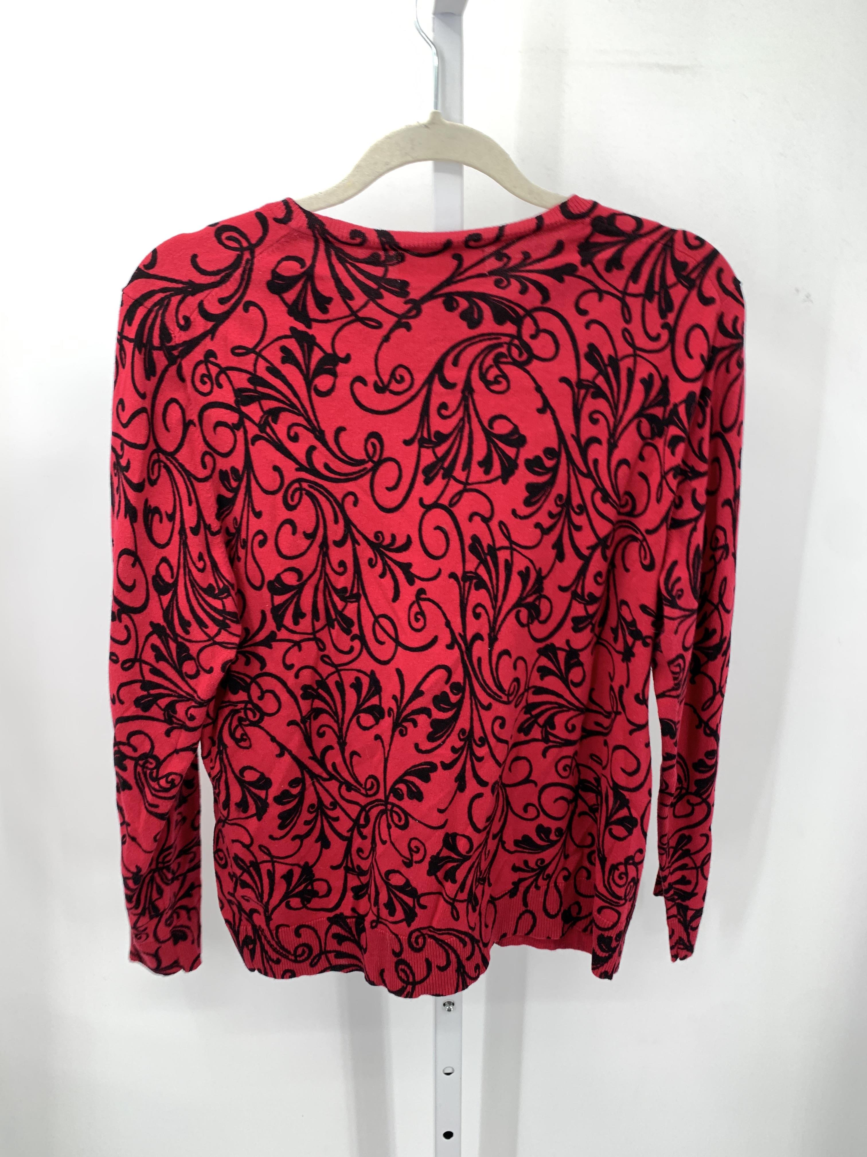 Karen Scott Size Large Misses Long Slv Sweater