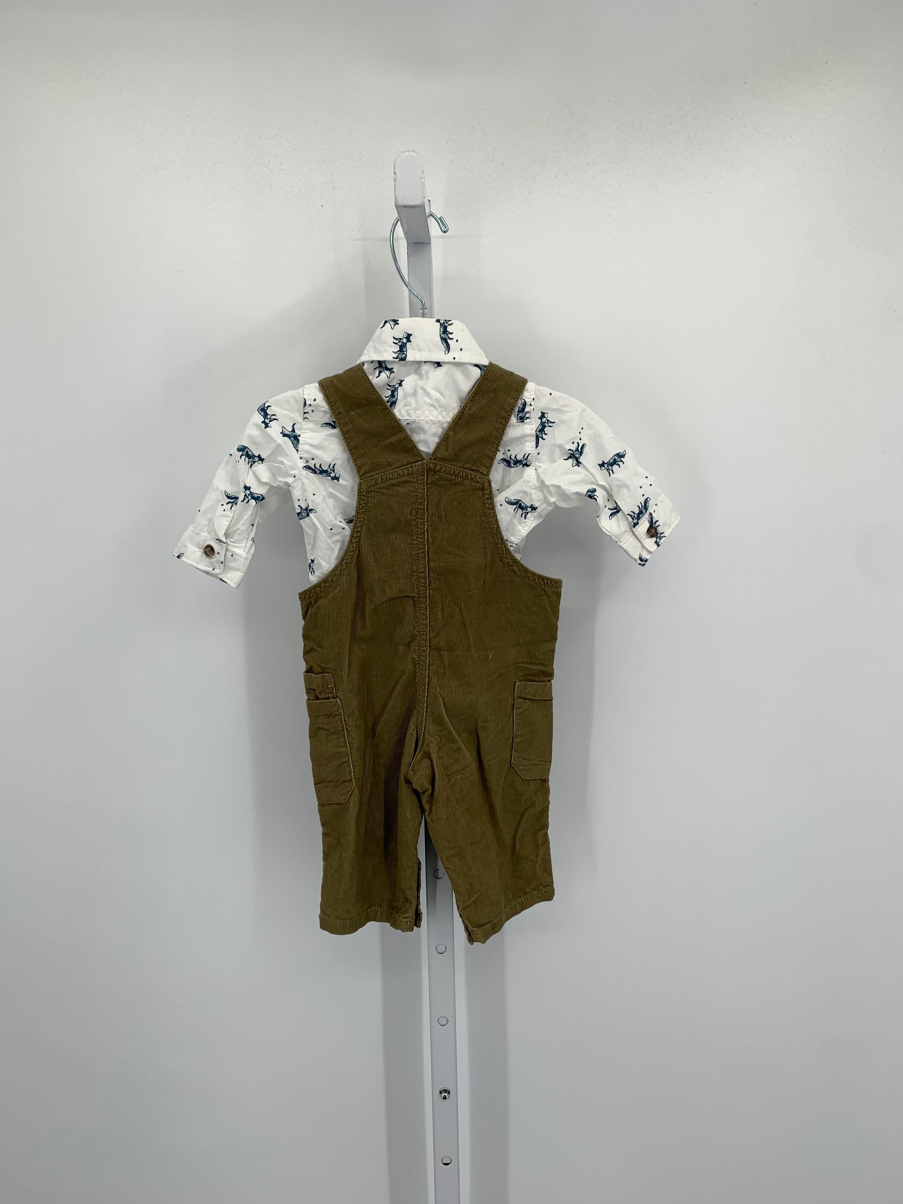 FOXES BUTTON DOWN SHIRT CORDUROY OVERALLS