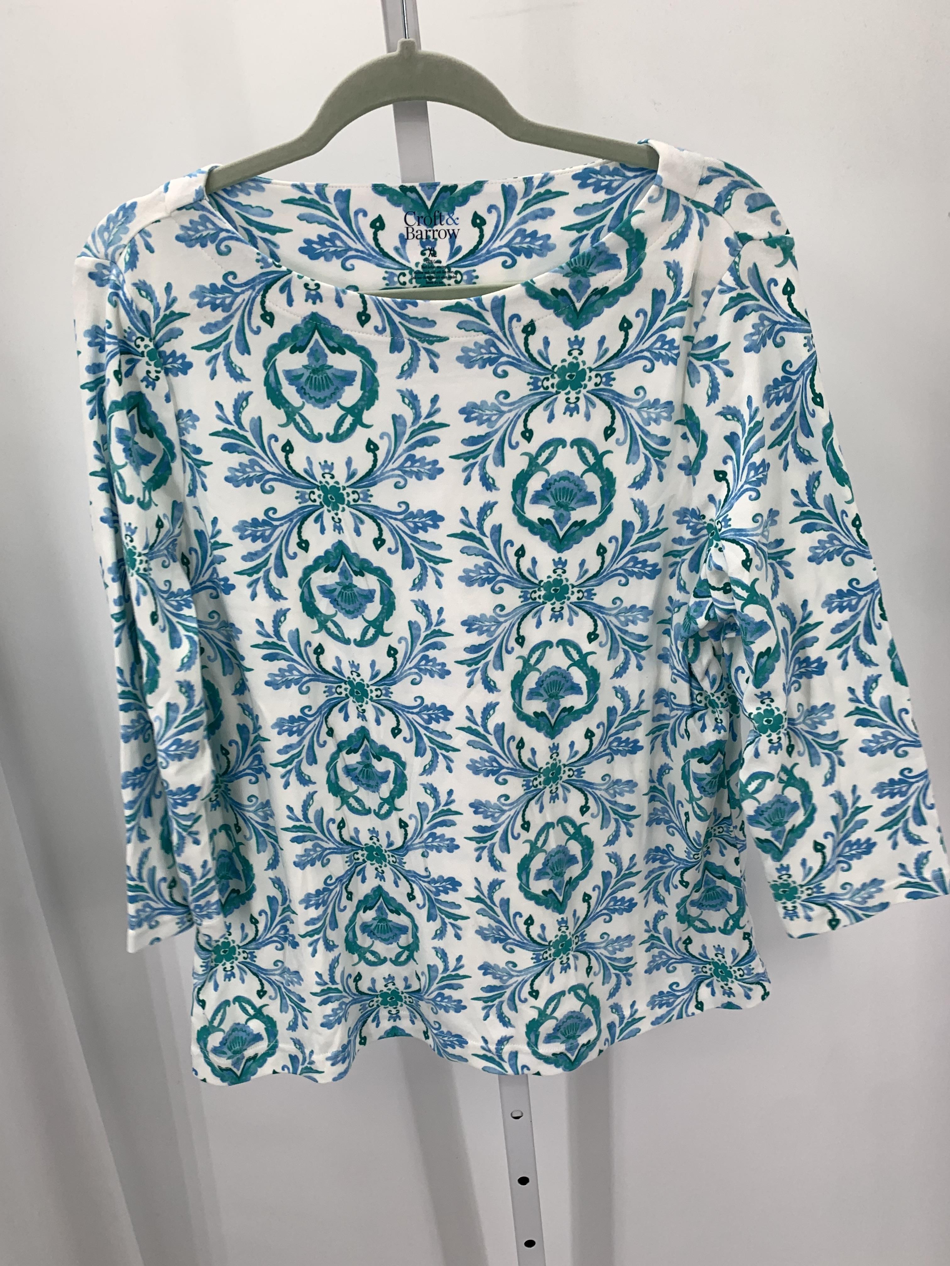 Croft & Barrow Size Extra Large Misses 3/4 Sleeve Shirt