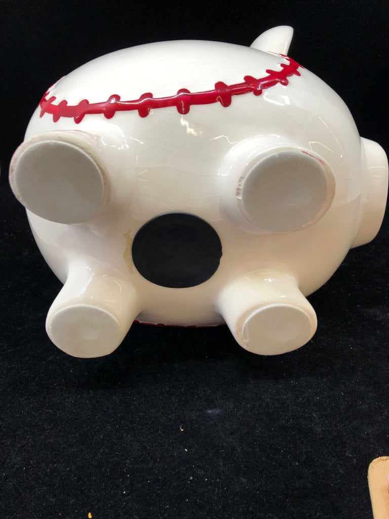 BASEBALL CERAMIC PIGGY BANK