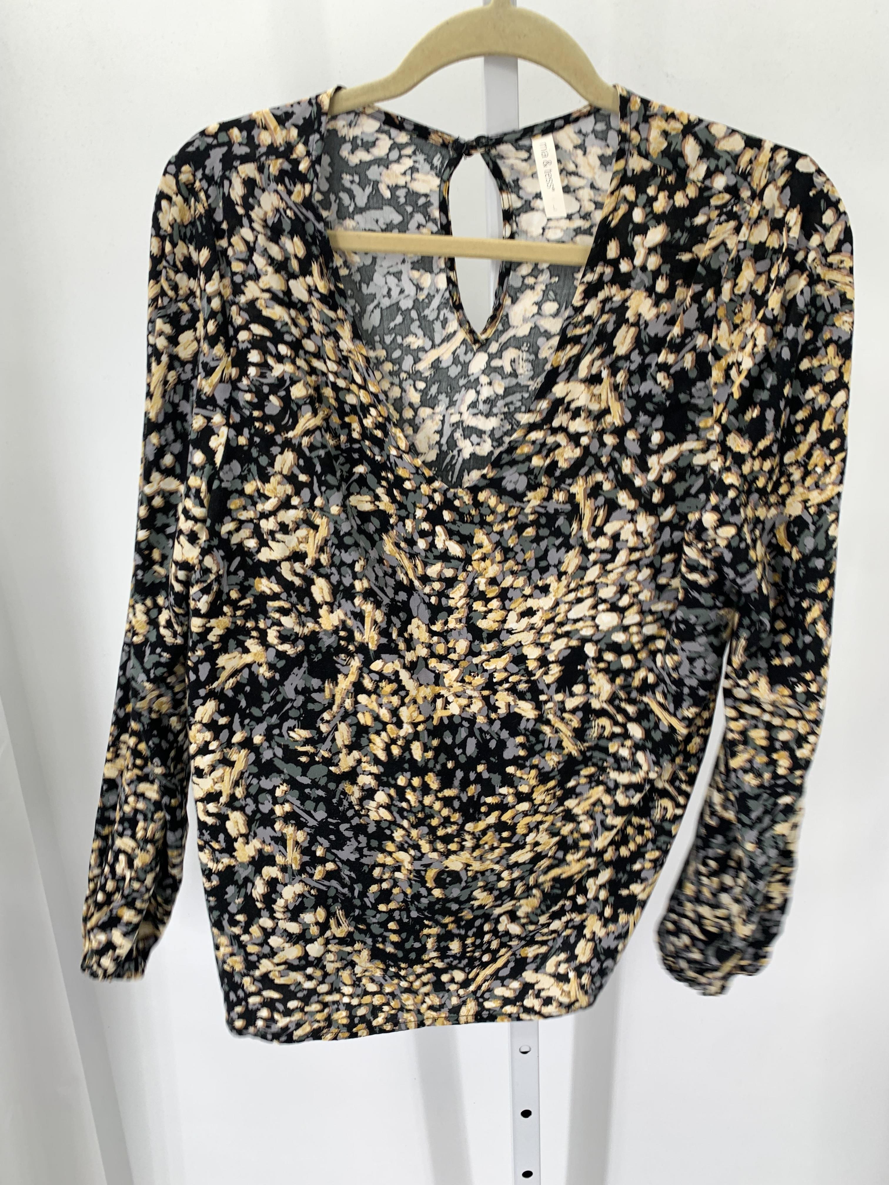 Mia & Tess Size Large Misses Long Sleeve Shirt