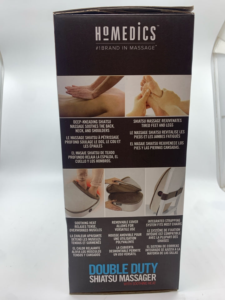 NIB DOUBLE DUTY SHIATSU MASSAGER.