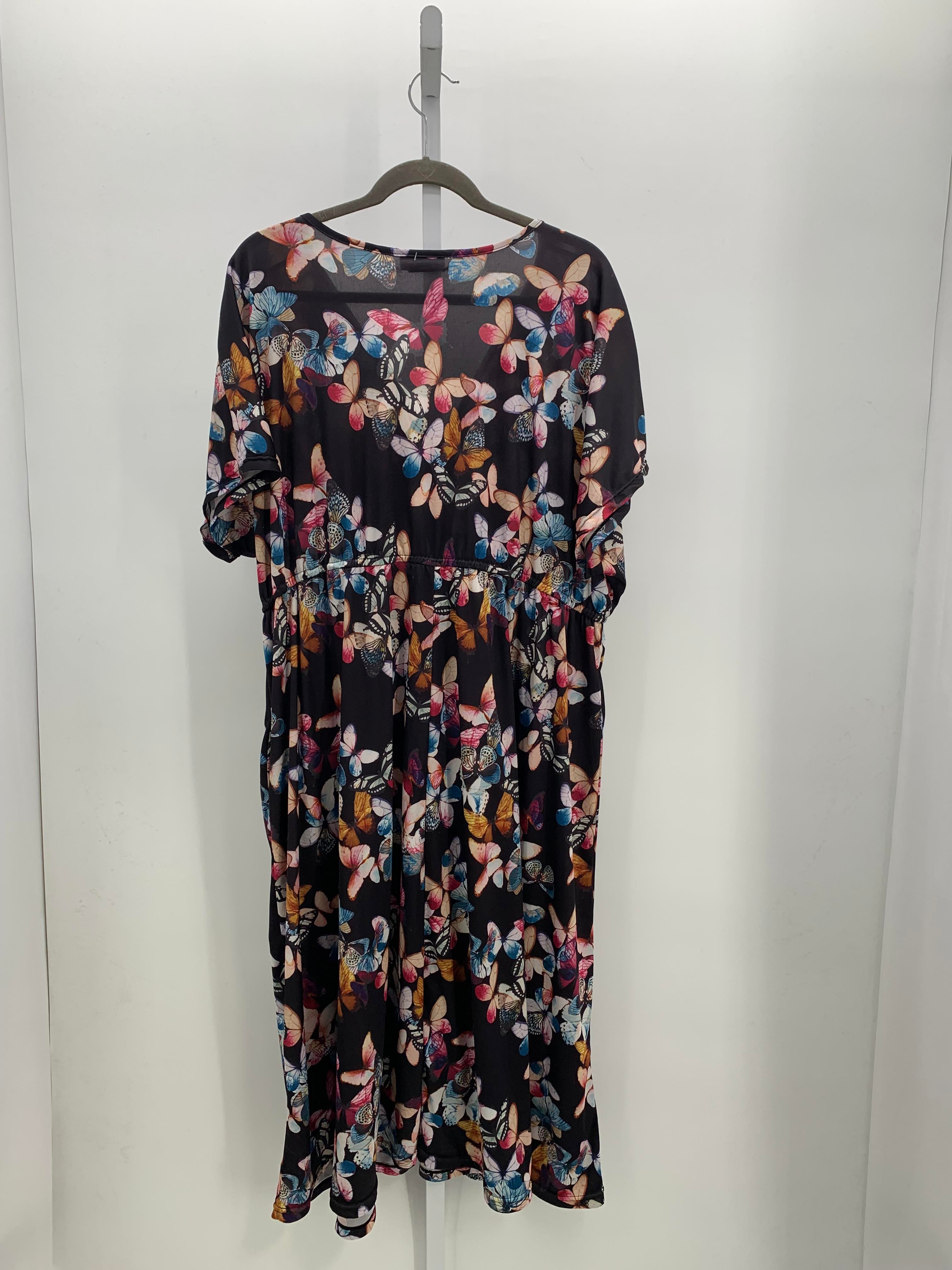 Size 3X Womens Short Sleeve Dress