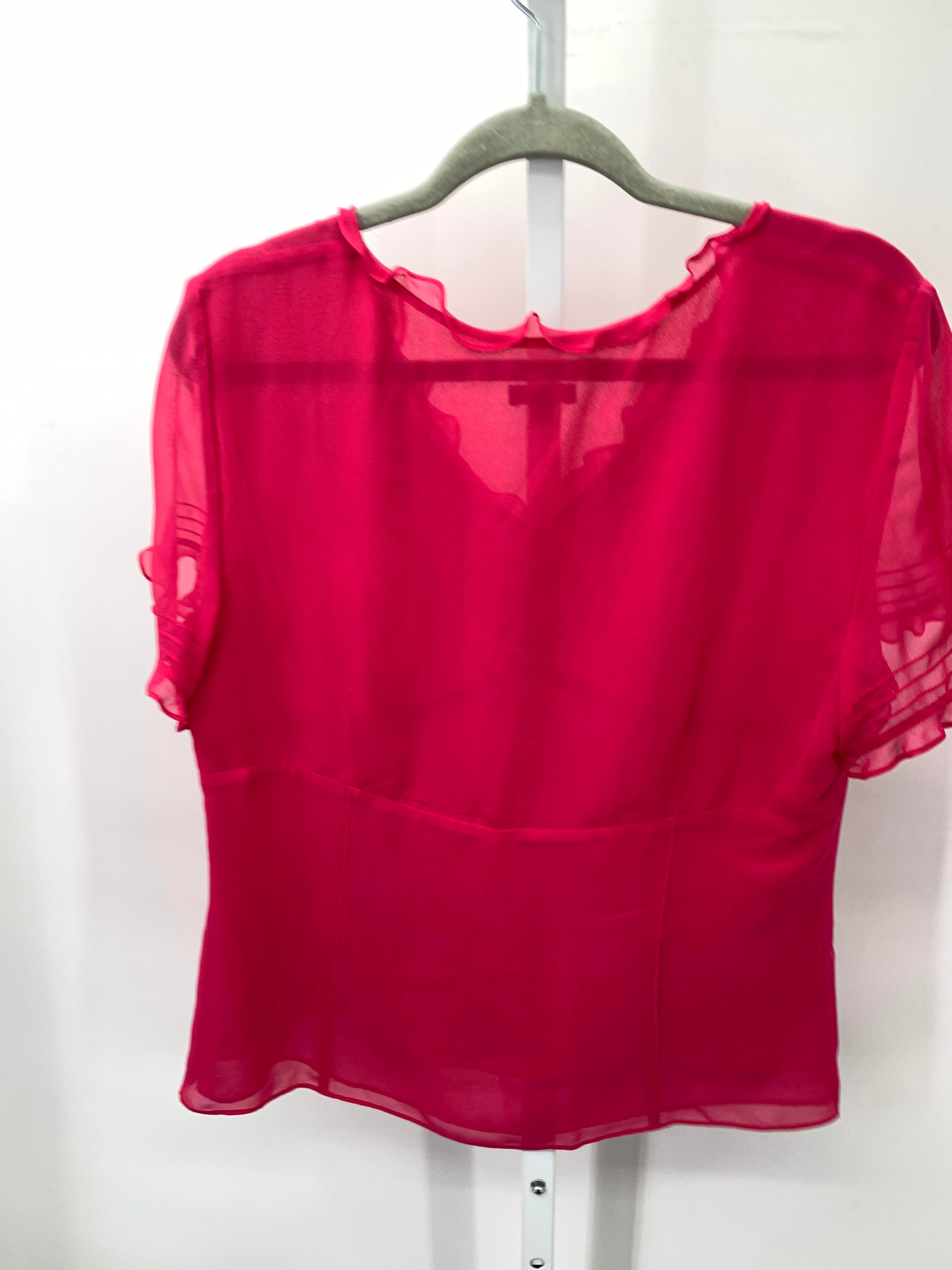 Ann Taylor Size Large Misses Short Sleeve Shirt