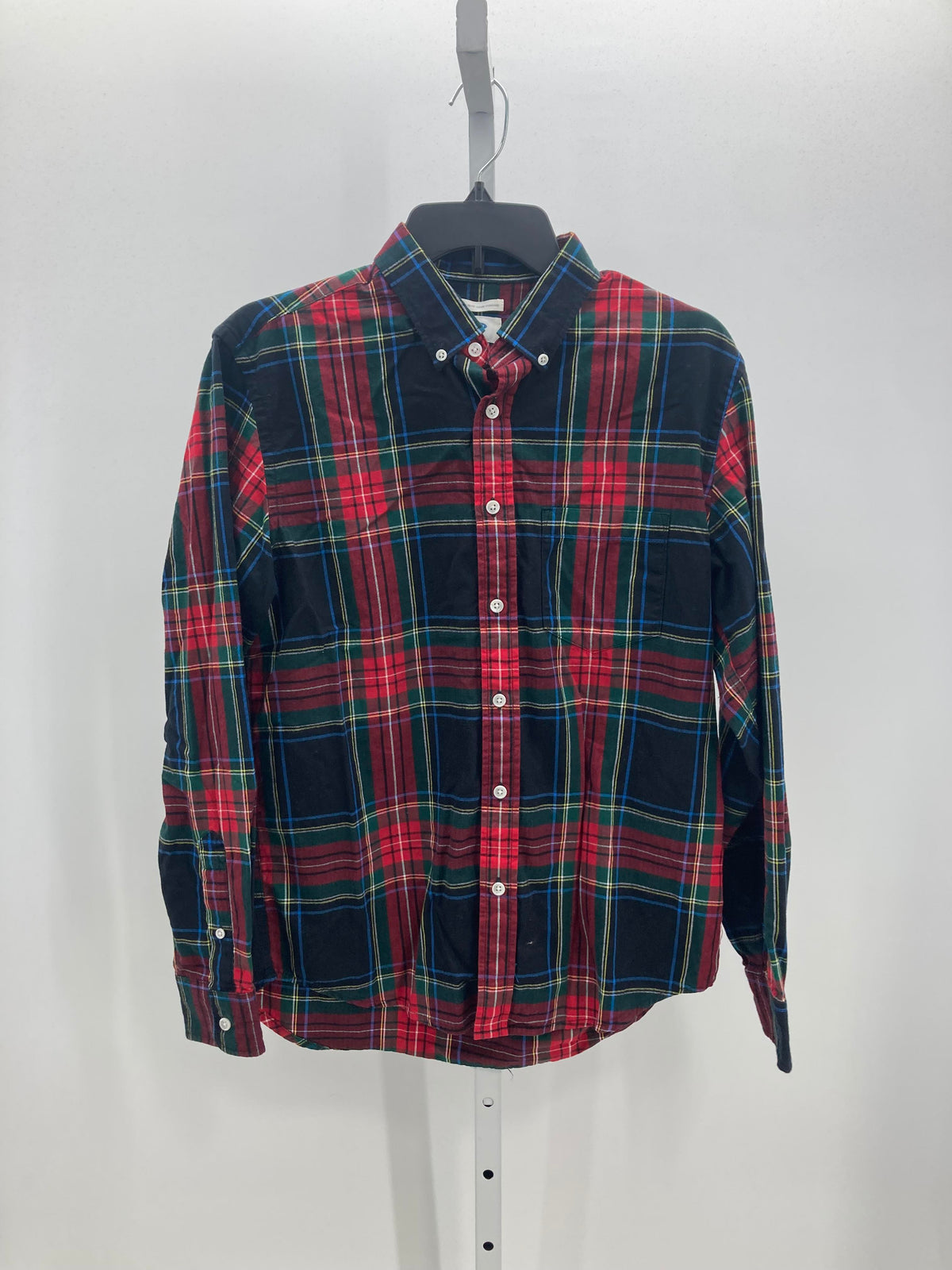 PLAID BTN DOWN