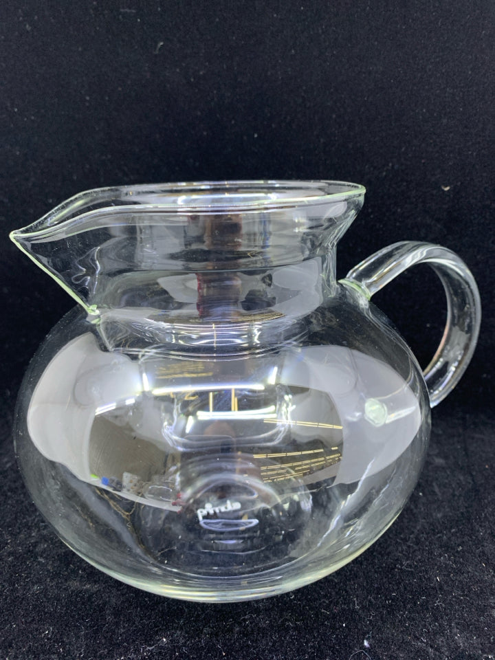 DELICATE GLASS PITCHER.