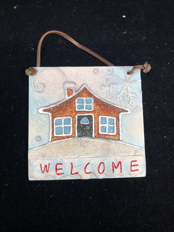 WELCOME COTTAGE SLATE.