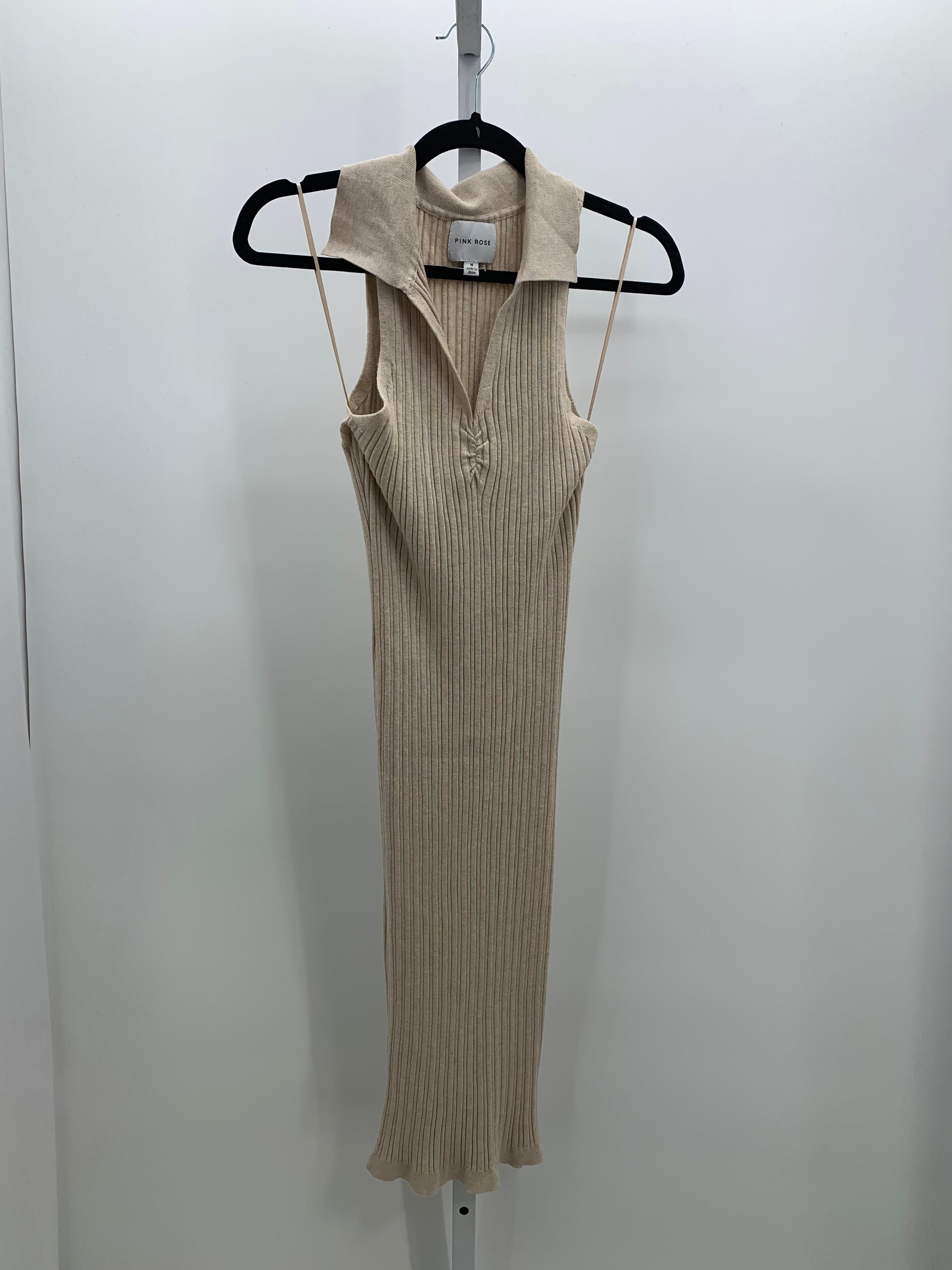 Pink Rose Size Medium Juniors Sleeveless Dress