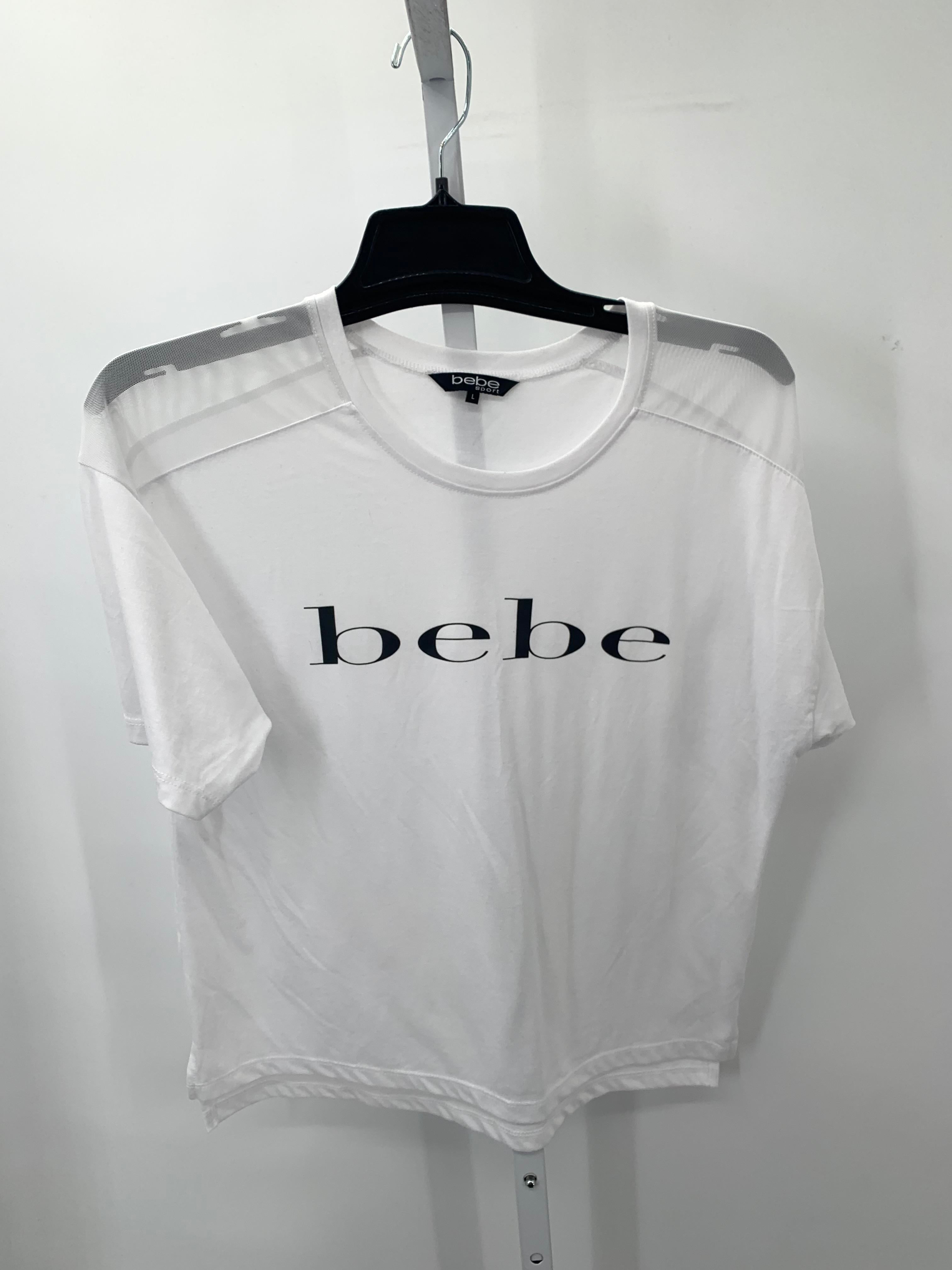 Bebe Size Large Misses Short Sleeve Shirt