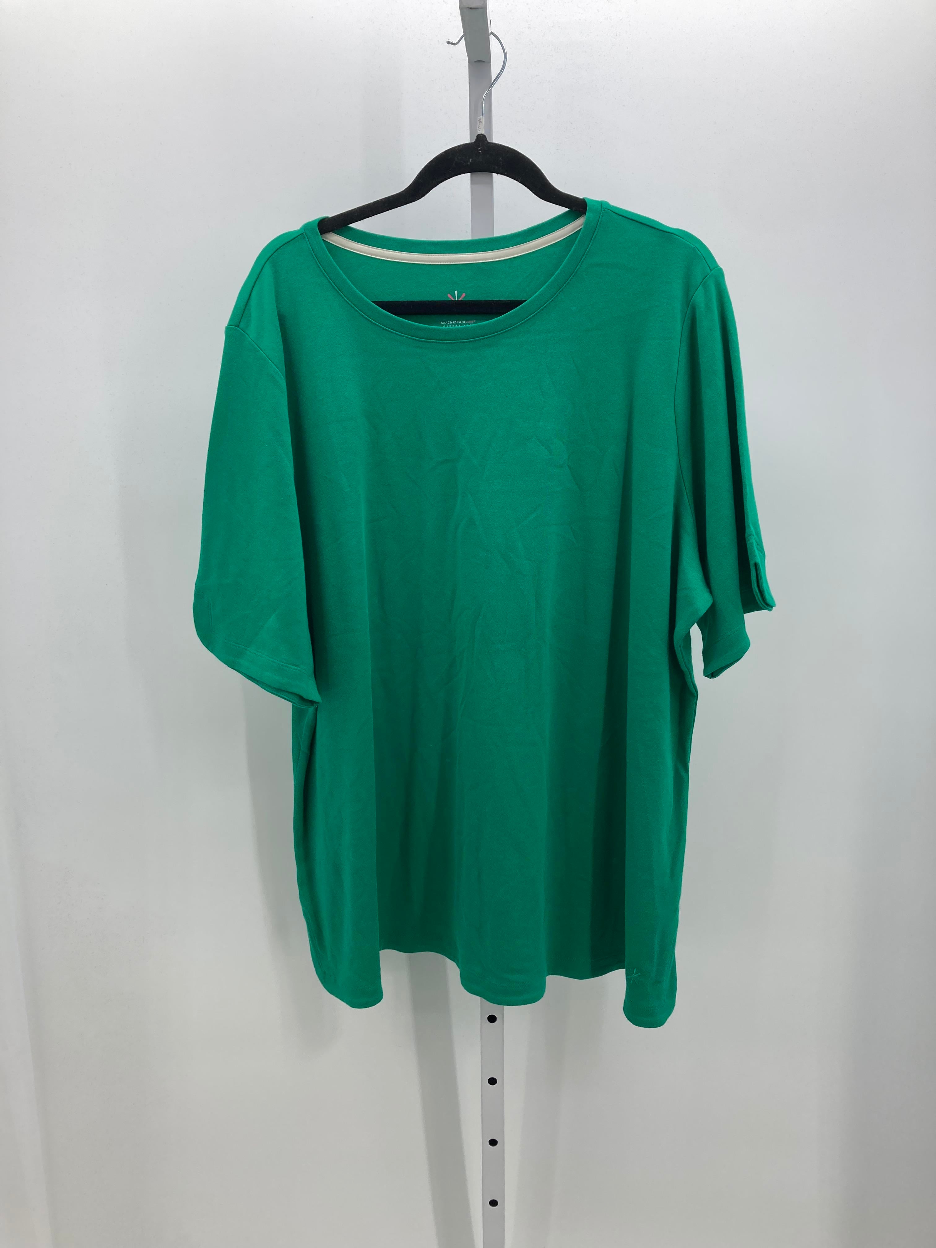 Isaac Mizrahi Size 3X Womens Short Sleeve Shirt
