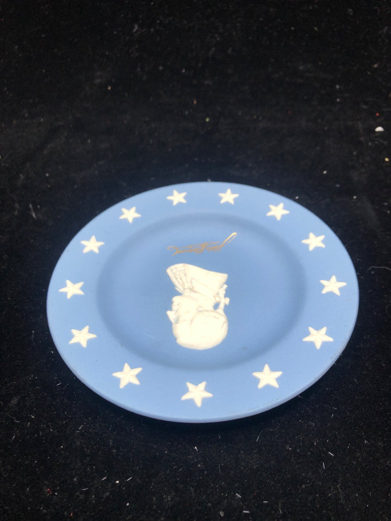 VTG PIN DISH "JOHN HANCOCK" JASPERWARE.