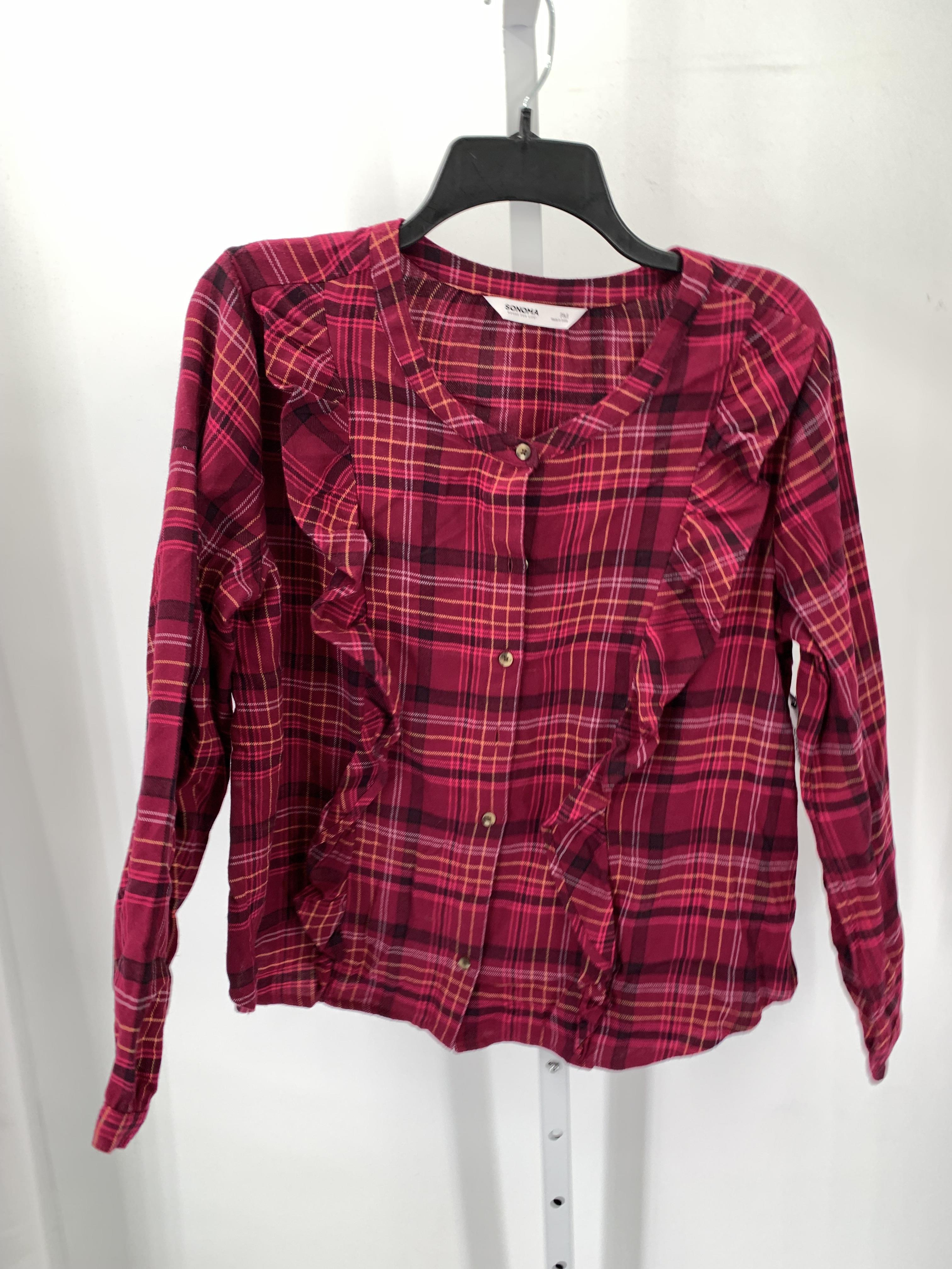 Sonoma Size Medium Petite Petite Long Sleeve Shirt