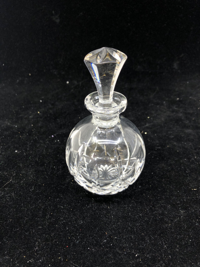 NIB WATERFORD CRYSTAL LISMORE PERFUME BOTTLE.