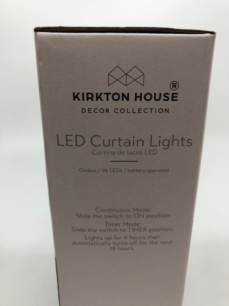 NIB LED CURTAIN LIGHTS.
