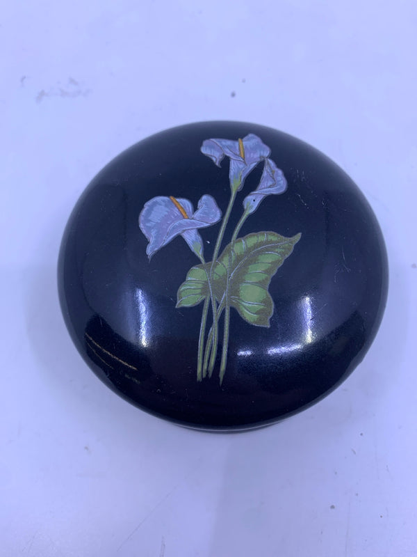 BLACK TRINKET DISH.