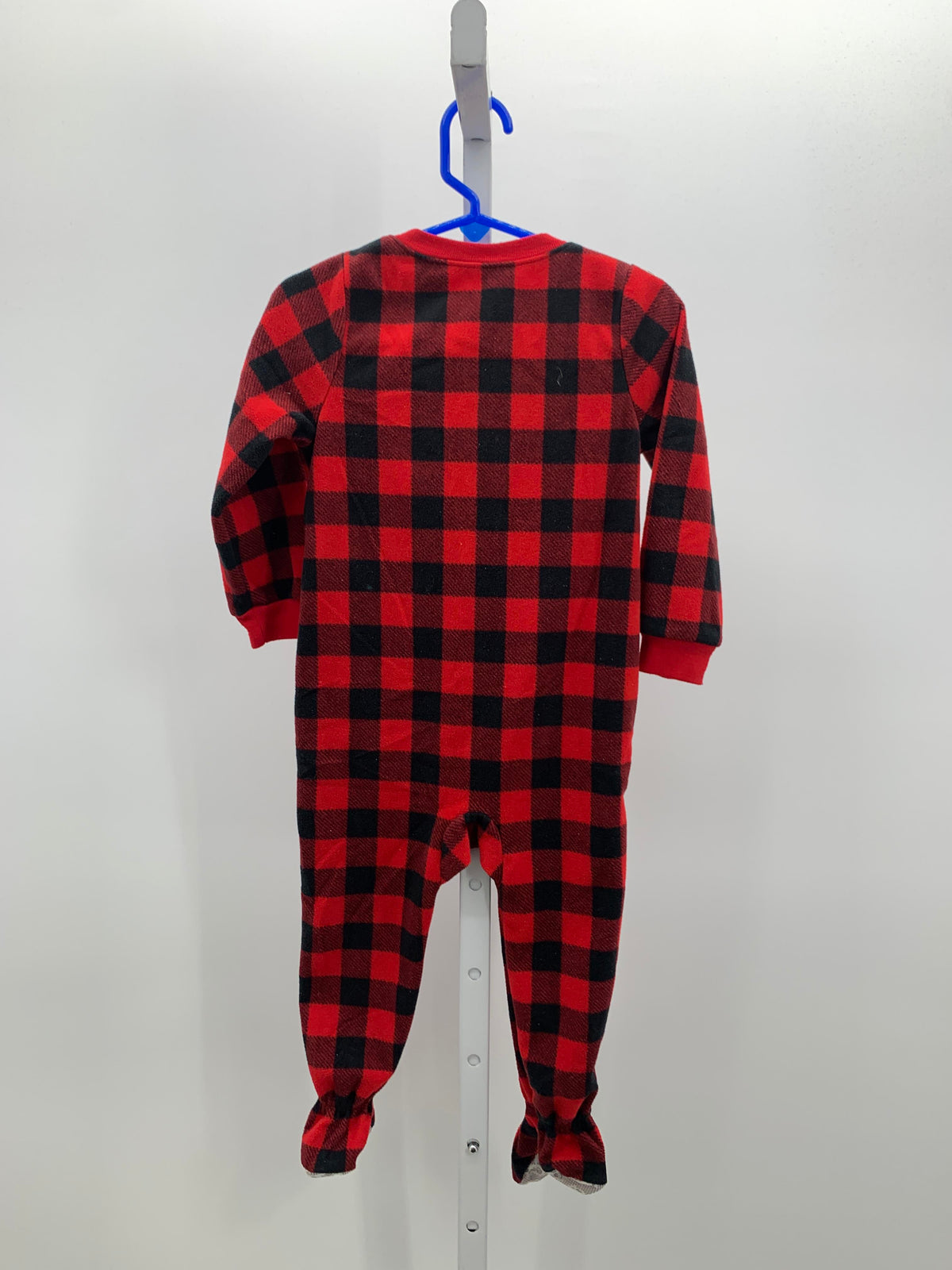 BLACK PLAID FLEECE MOOSE
