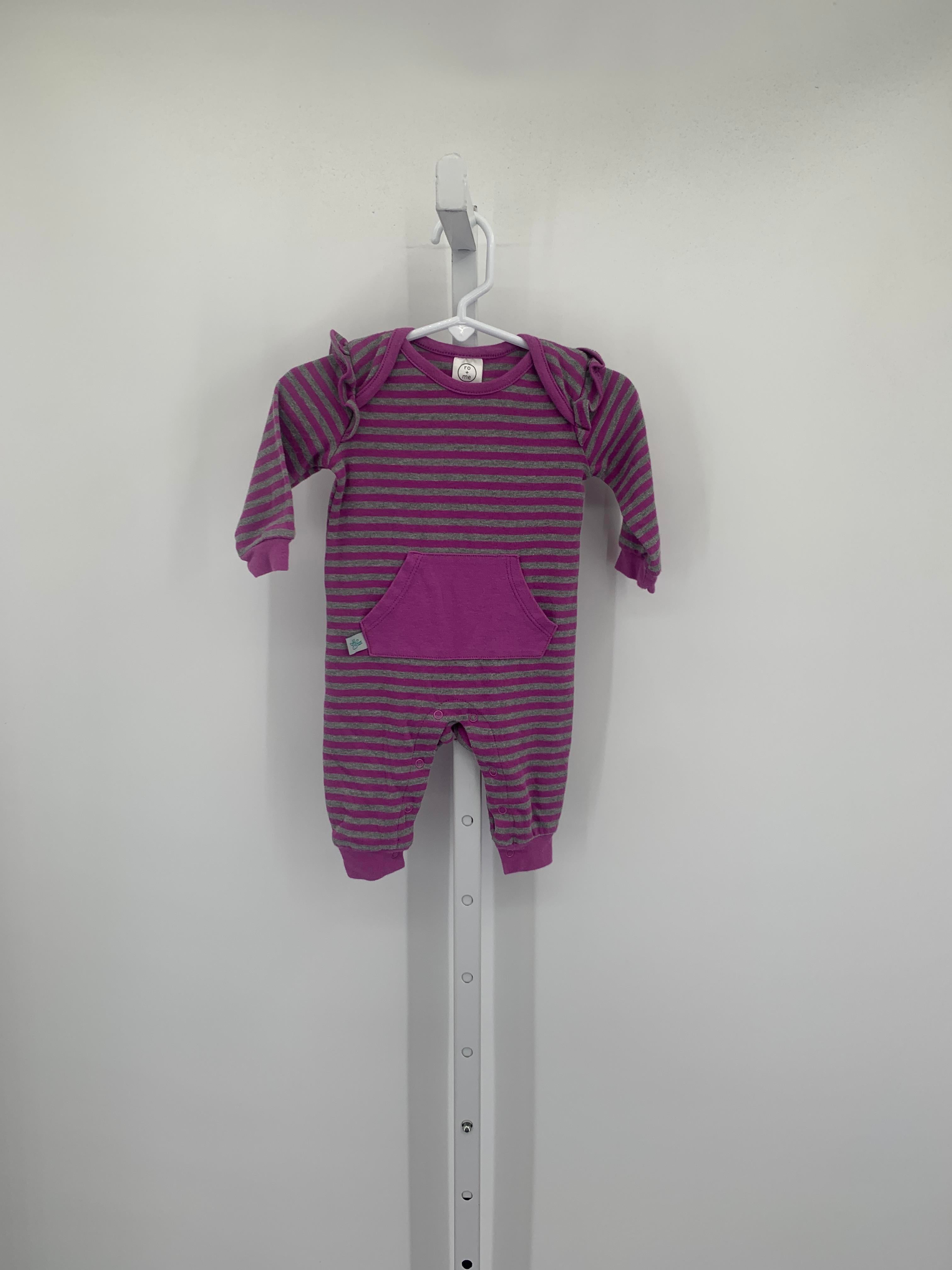 Size 3-6 Months Girls Long Slv. Romper