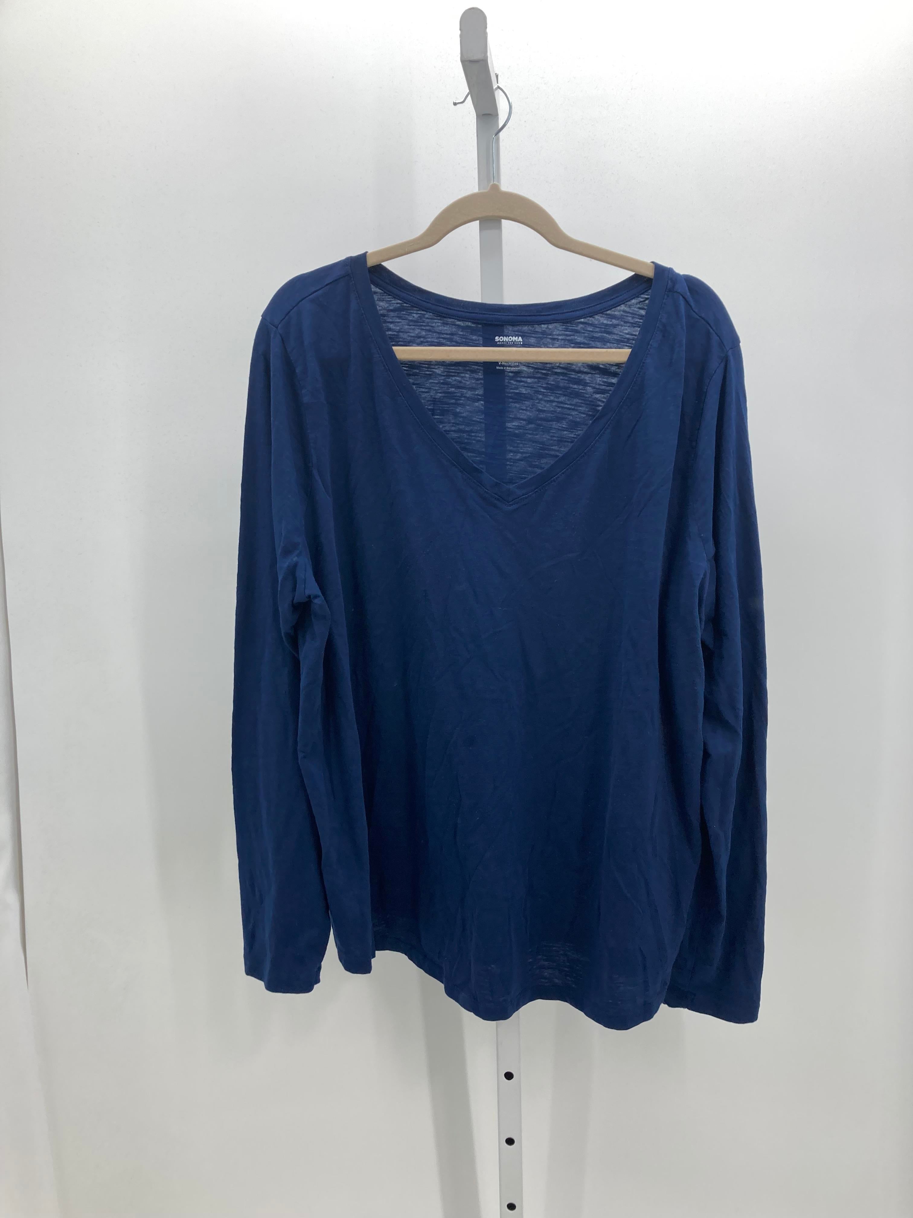 Sonoma Size 2X Womens Long Sleeve Shirt