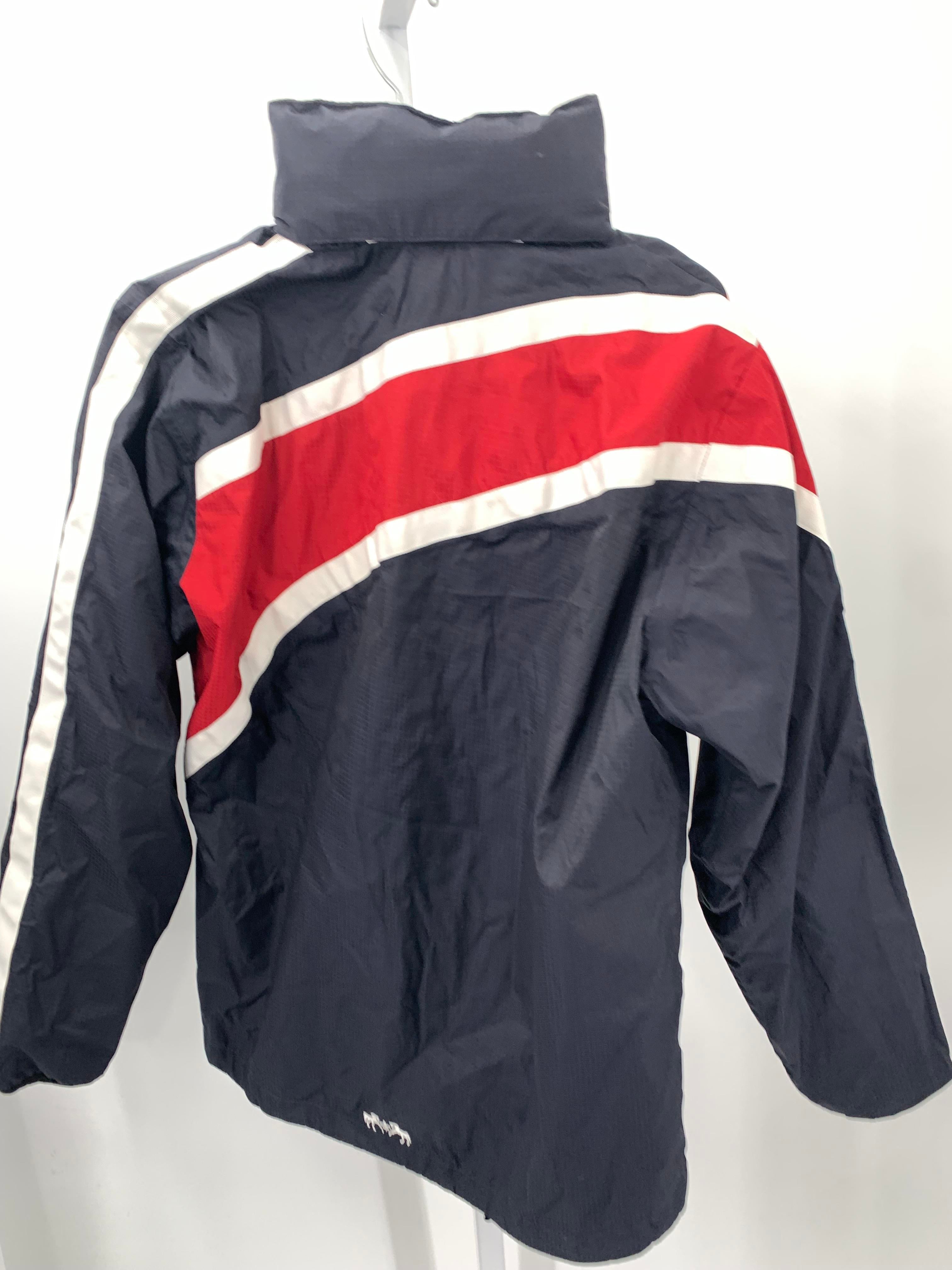 RED WHITE WINDBREAKER.