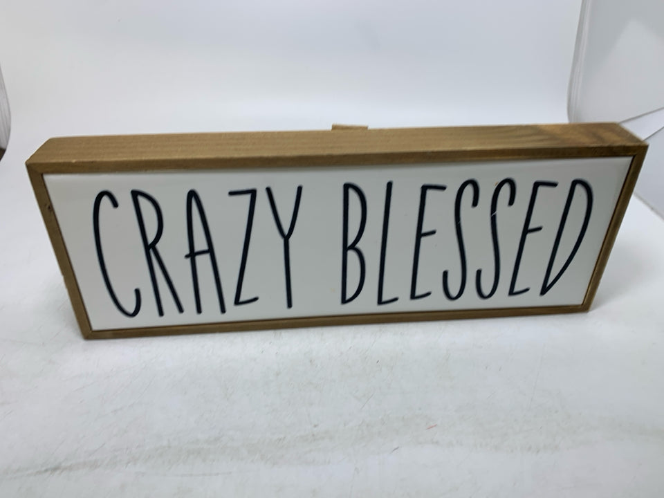 CRAZY BLESSED WALL HANGING.