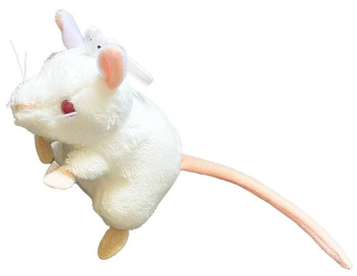 NEW GIANT Microbes White Lab Mouse Keychain