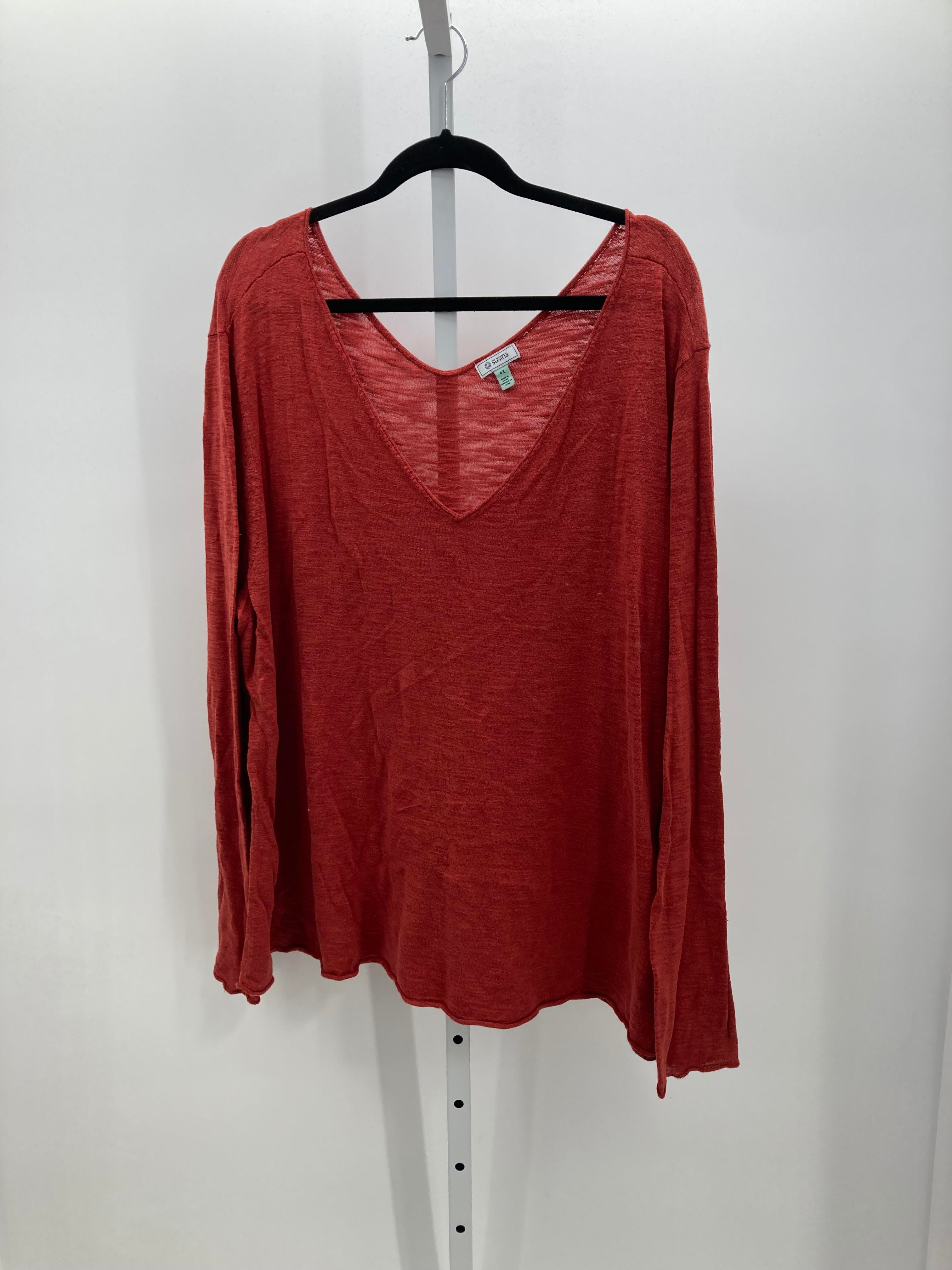 Size 4X Womens Long Slv Sweater