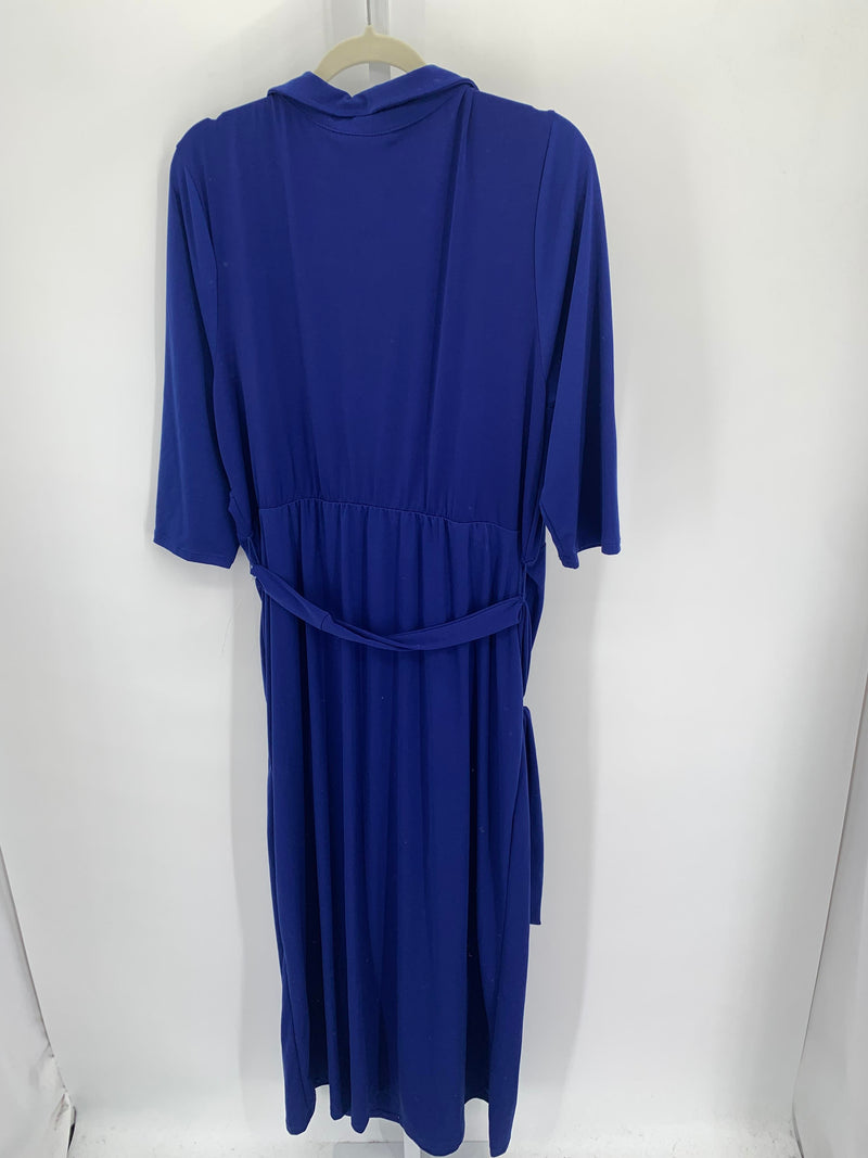 NY Collection Size 1X Womens Long Sleeve Dress