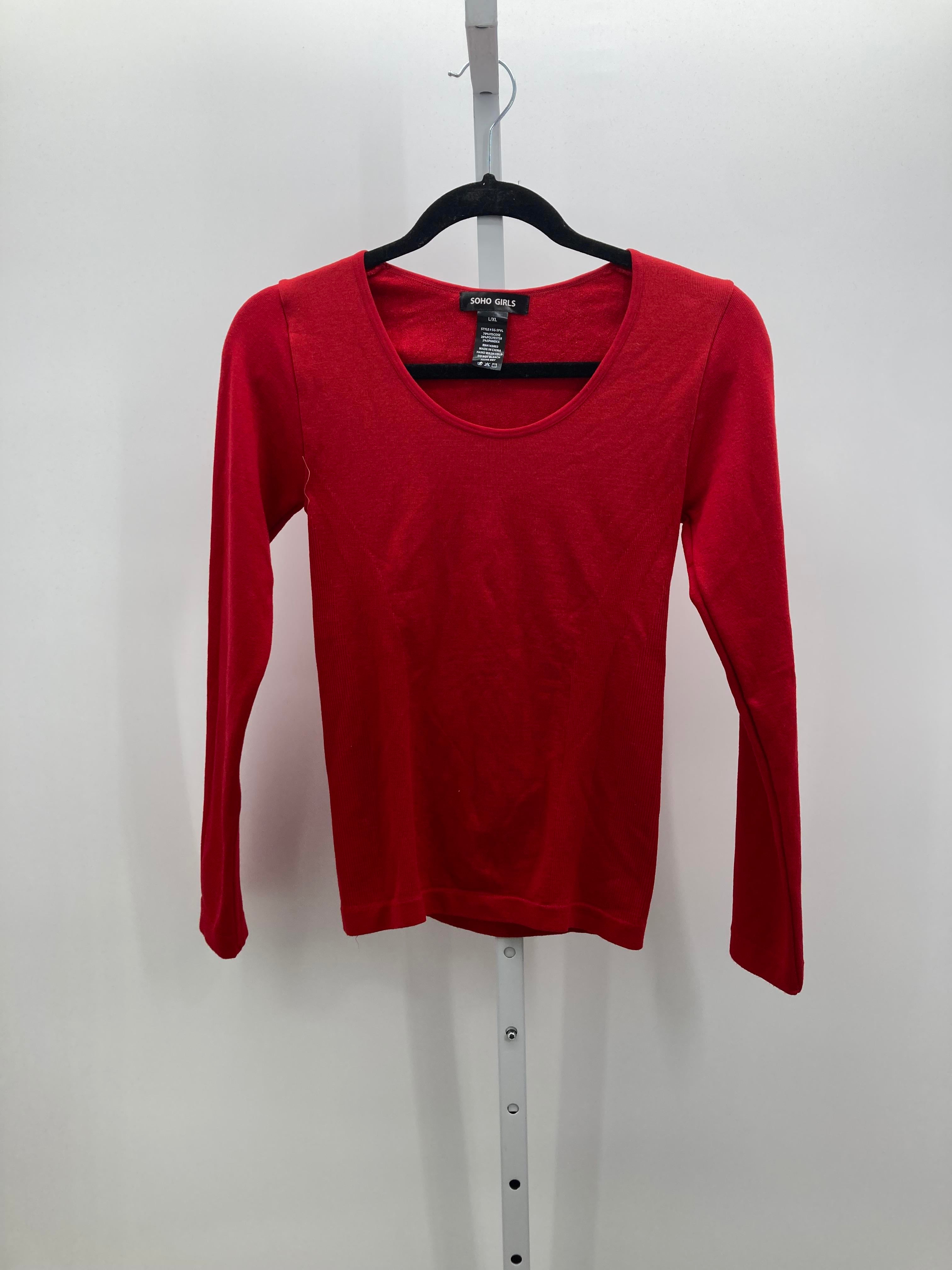 Size Large Juniors Long Sleeve Sweater